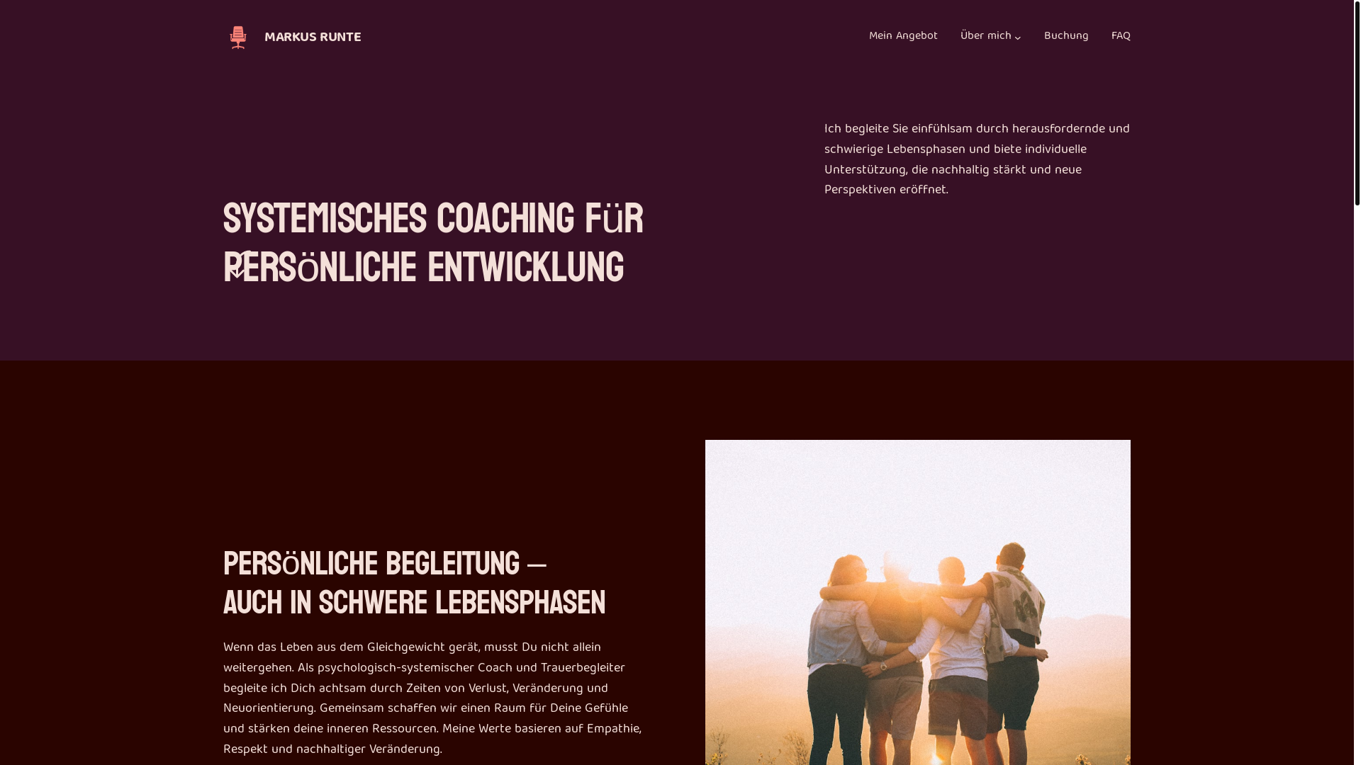 website screenshot of https://markusrunte.de/