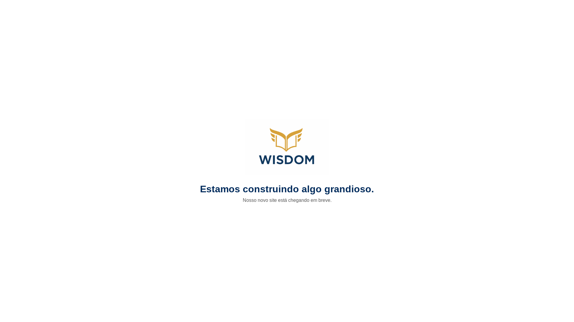 website screenshot of https://cdewisdom.com.br/