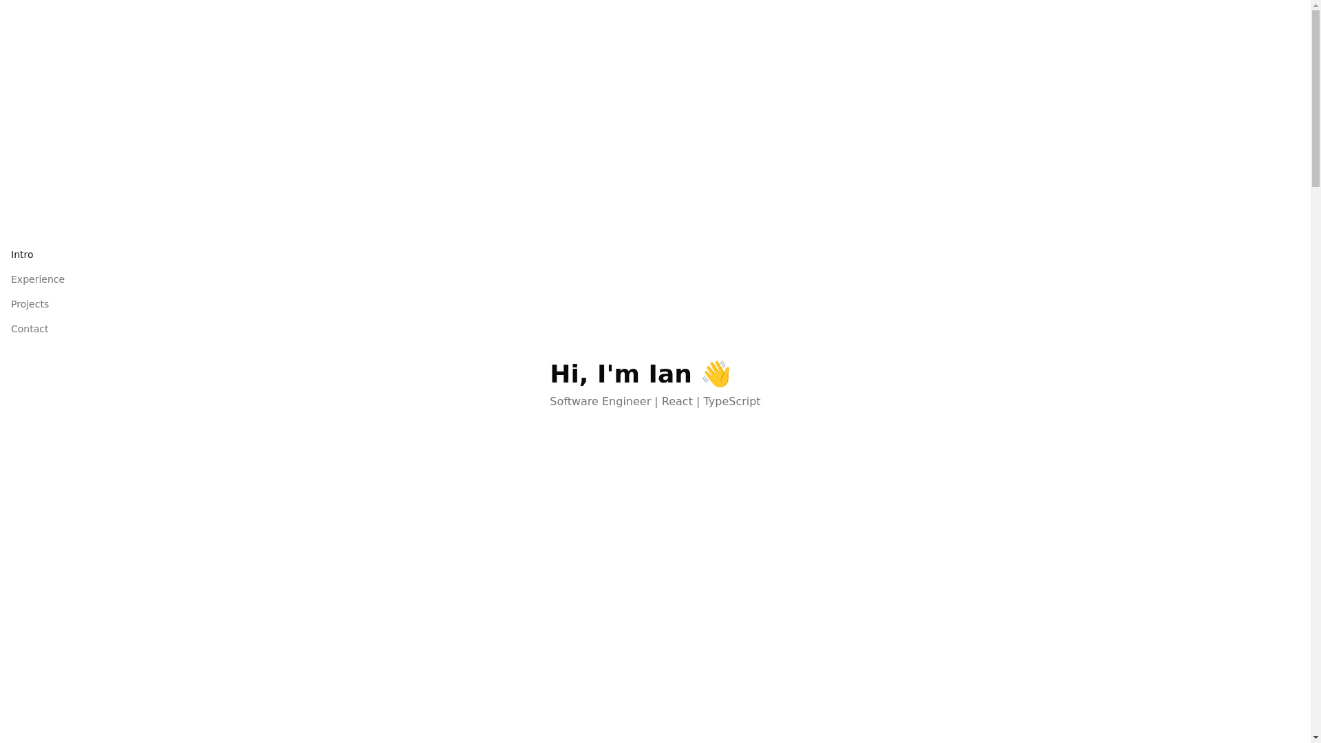 website screenshot of https://ianjrobertson.com/