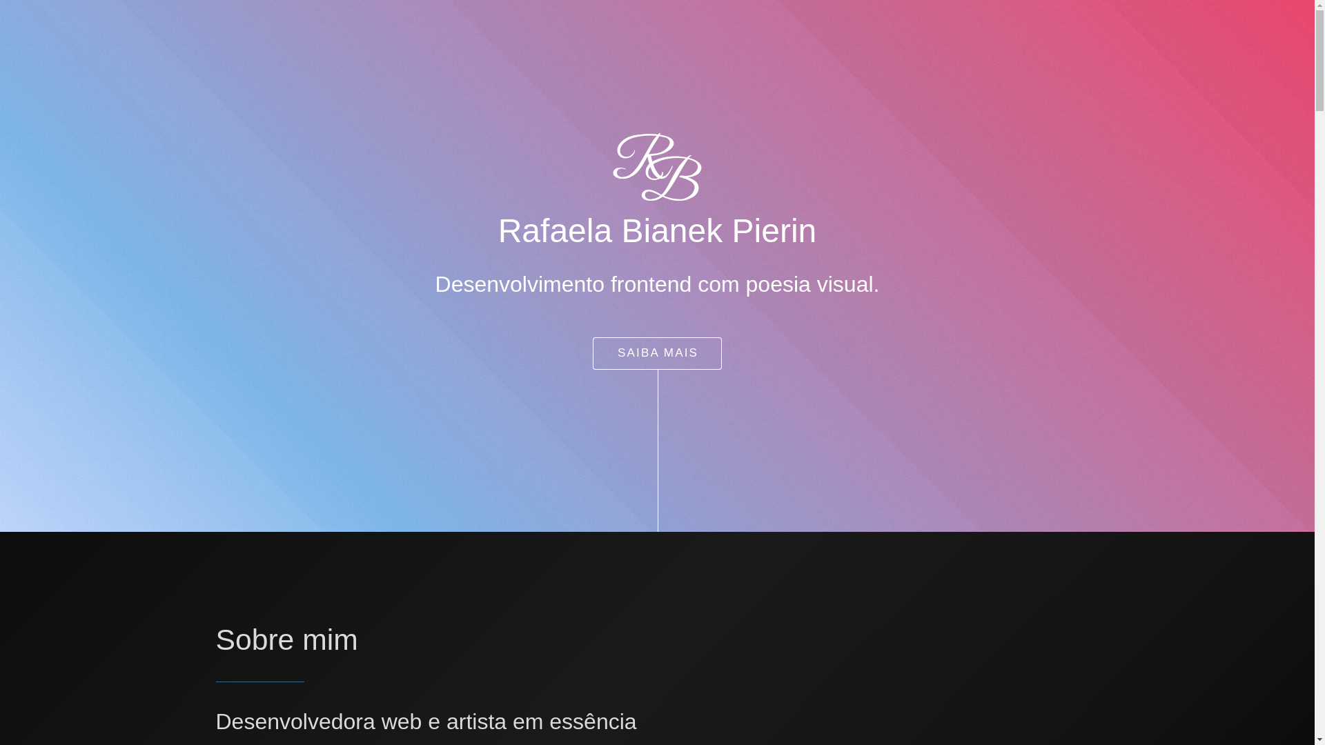 website screenshot of https://rafaelabianek.com.br/