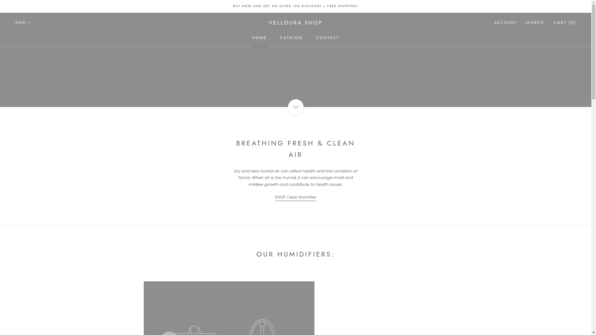 website screenshot of https://vevelia.store/
