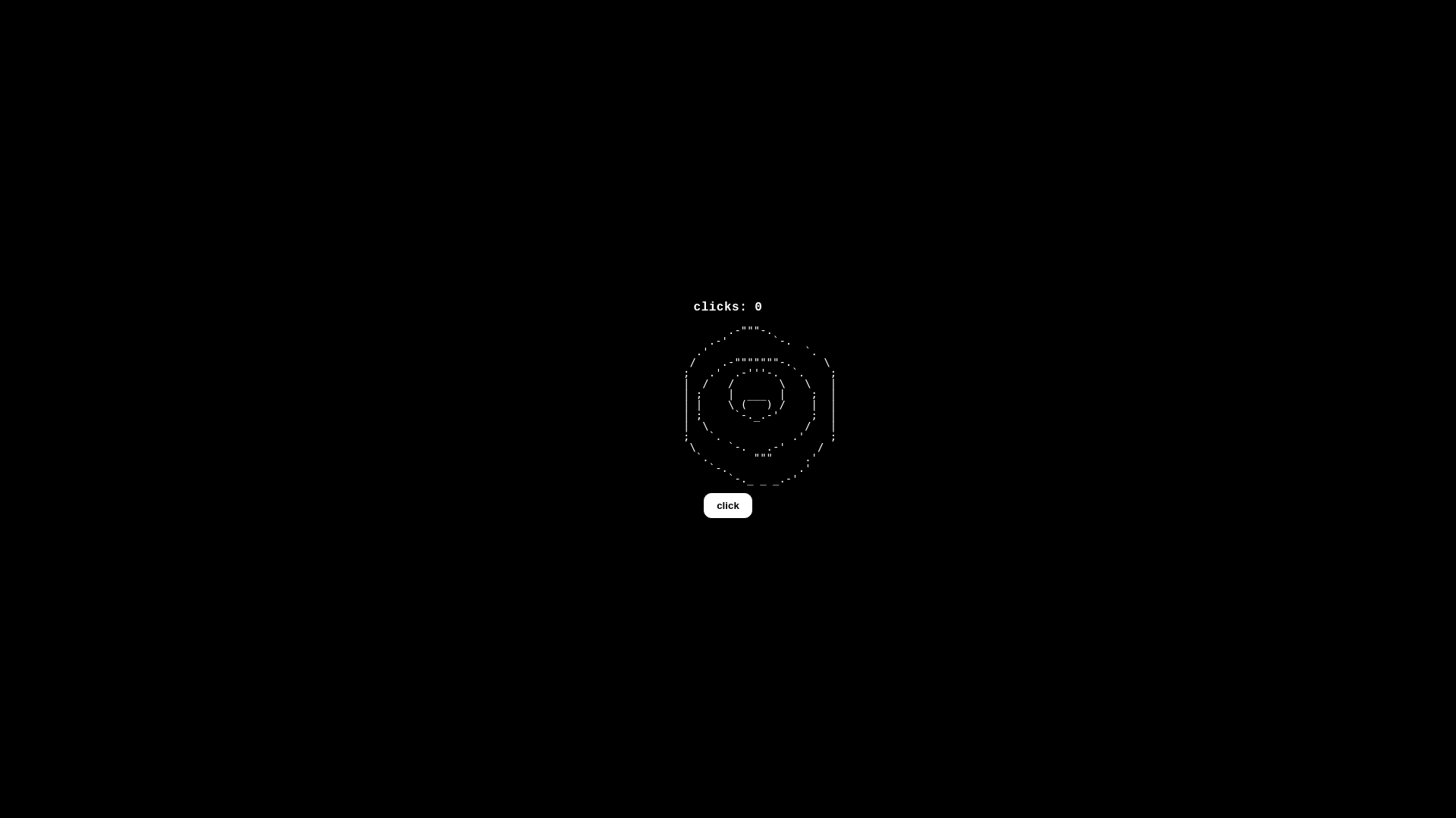 website screenshot of https://asciiclick.pages.dev/