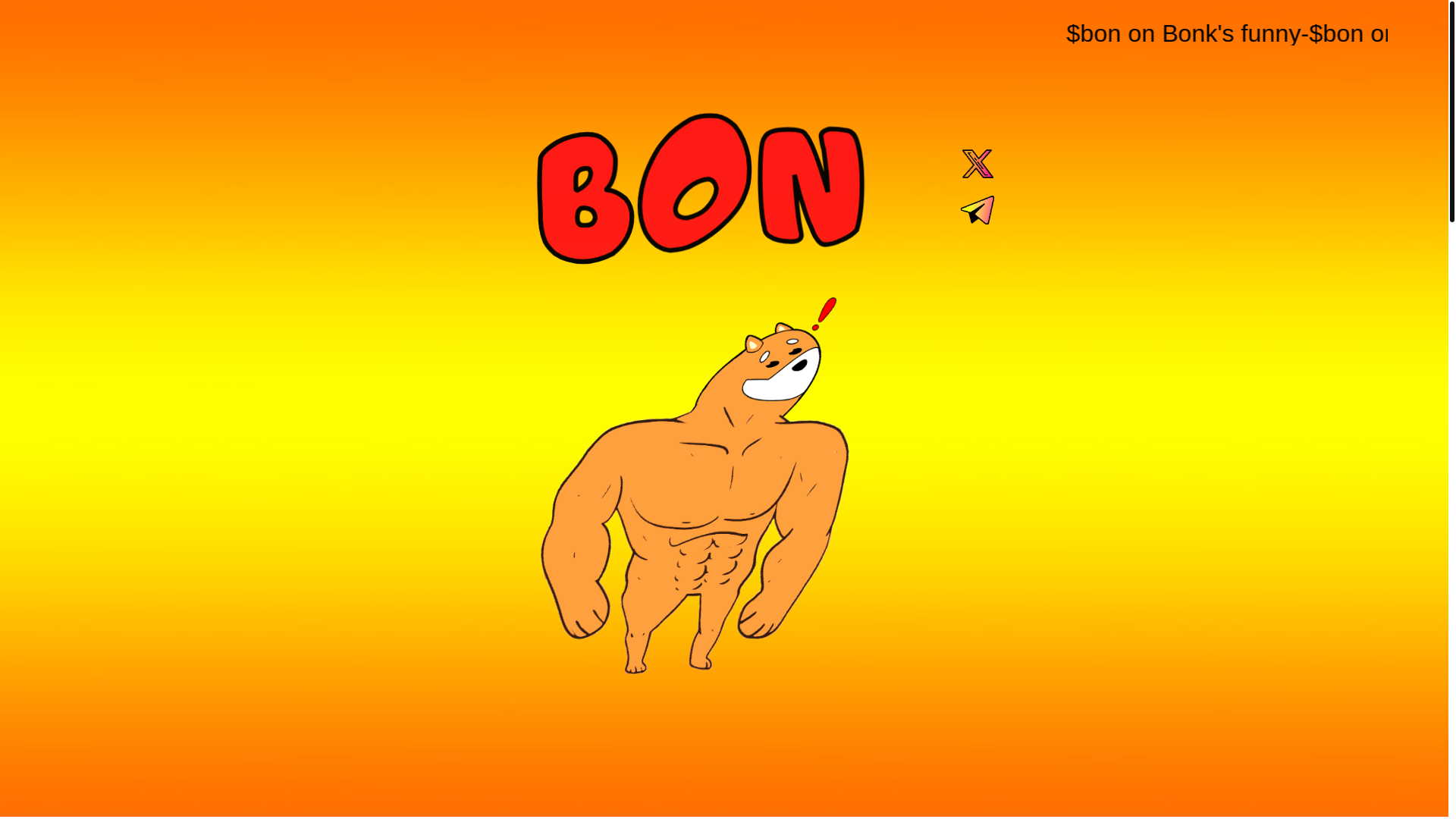 website screenshot of https://bononbonk.fun/