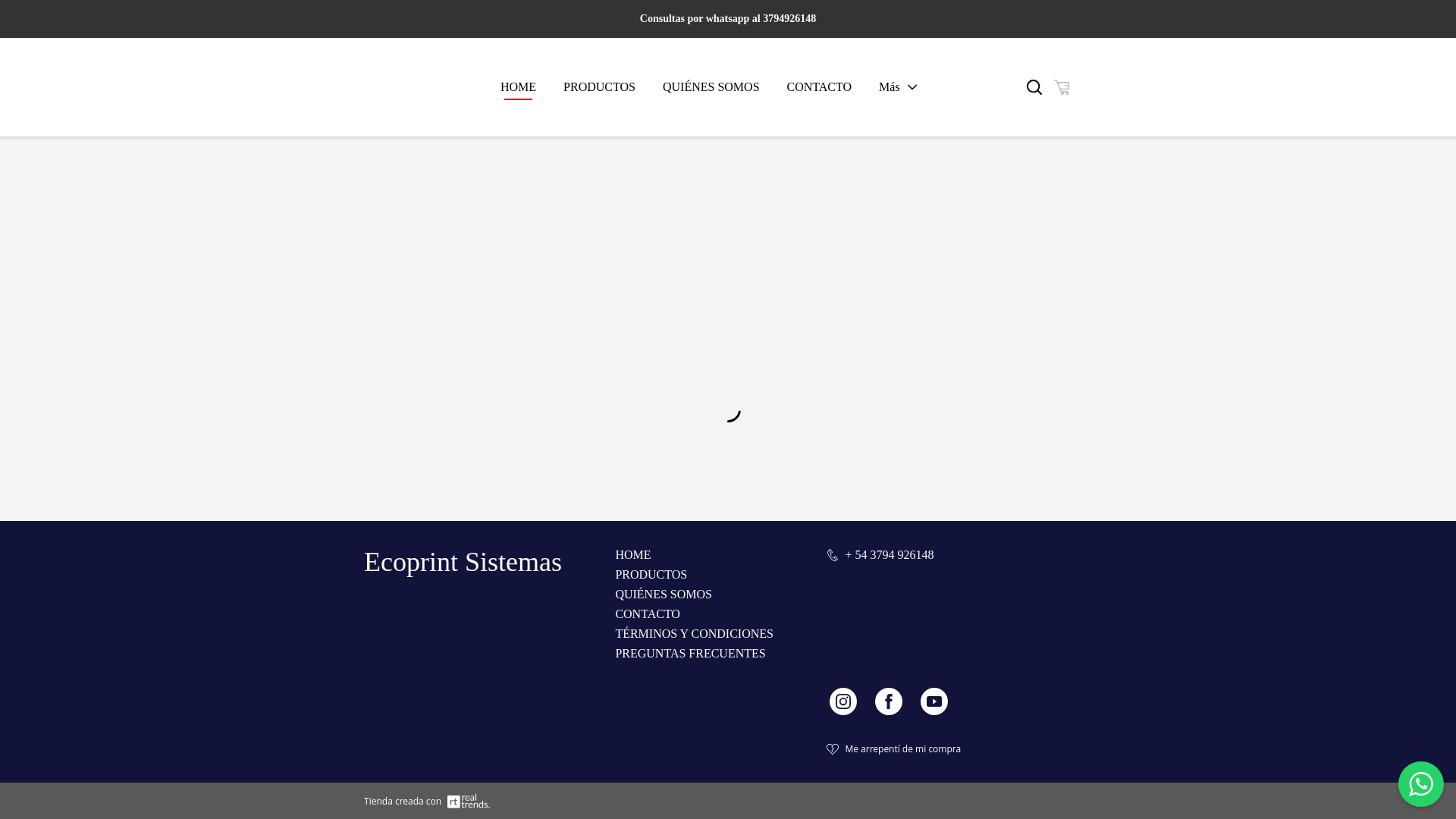 website screenshot of https://tiendaecoprint.com.ar/