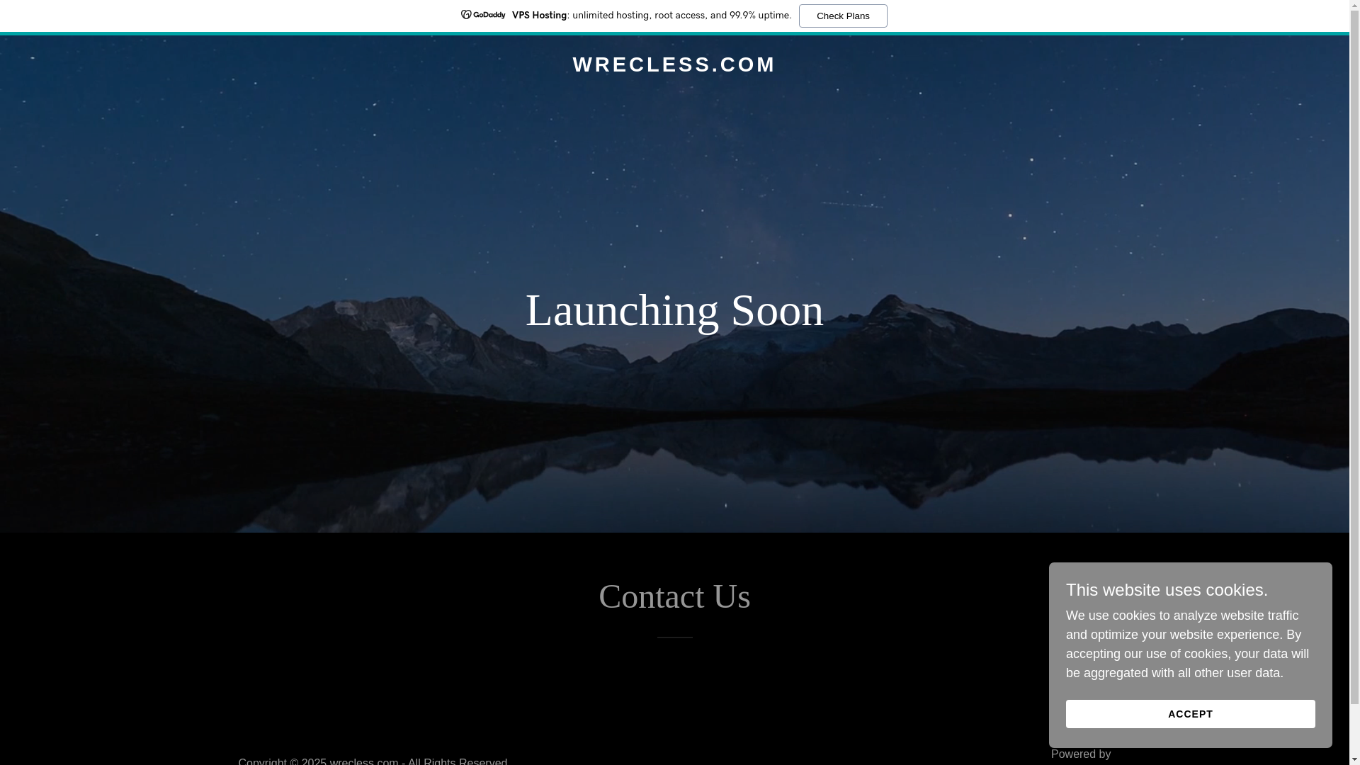 website screenshot of https://wrecless.com/