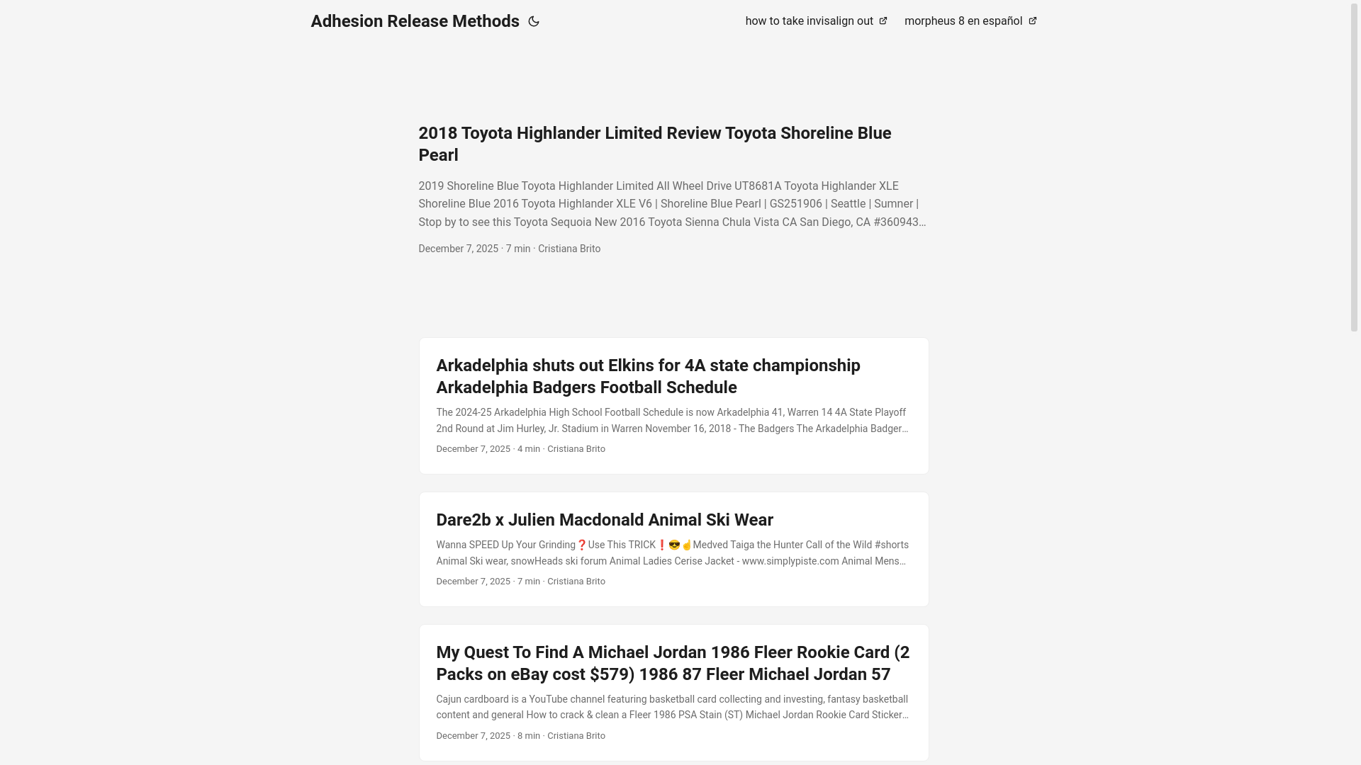website screenshot of https://adhesionreleasemethods.pages.dev/