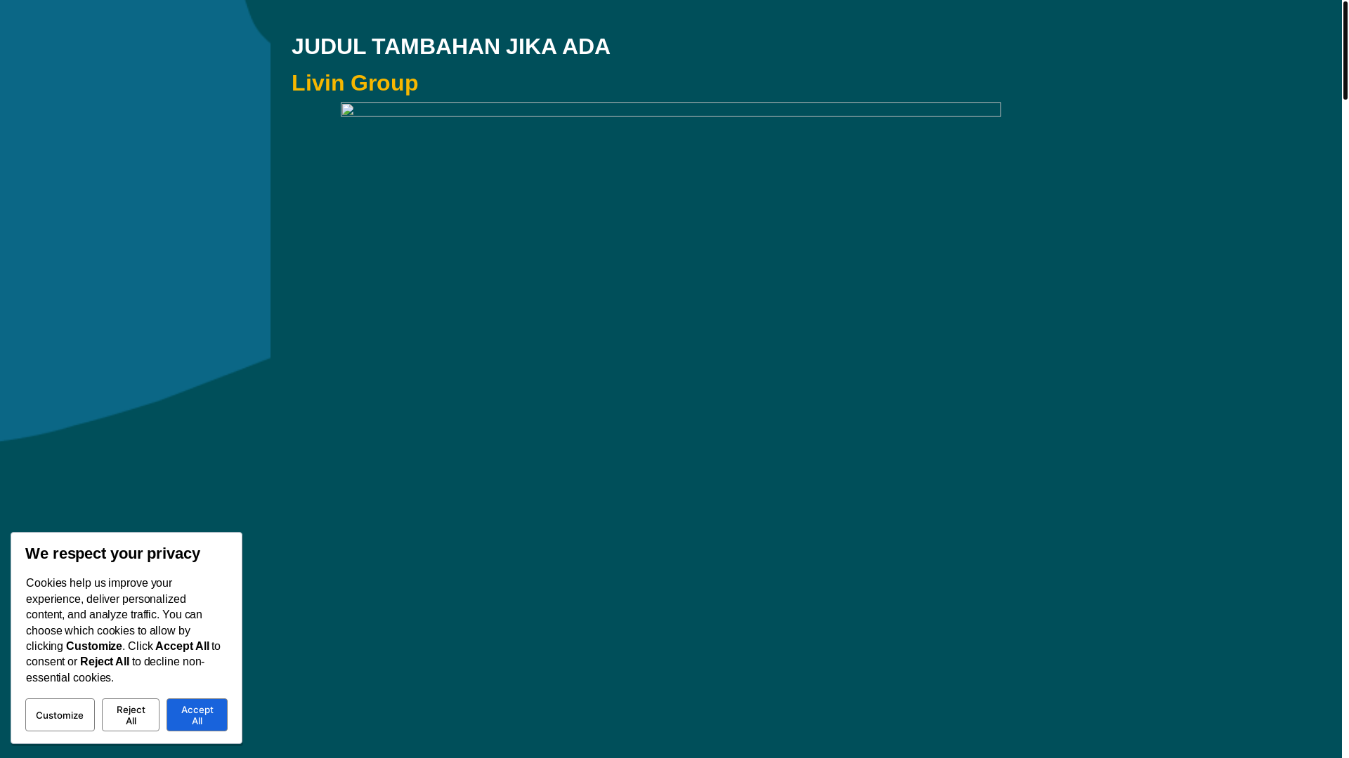 website screenshot of https://livingroup.my.id/