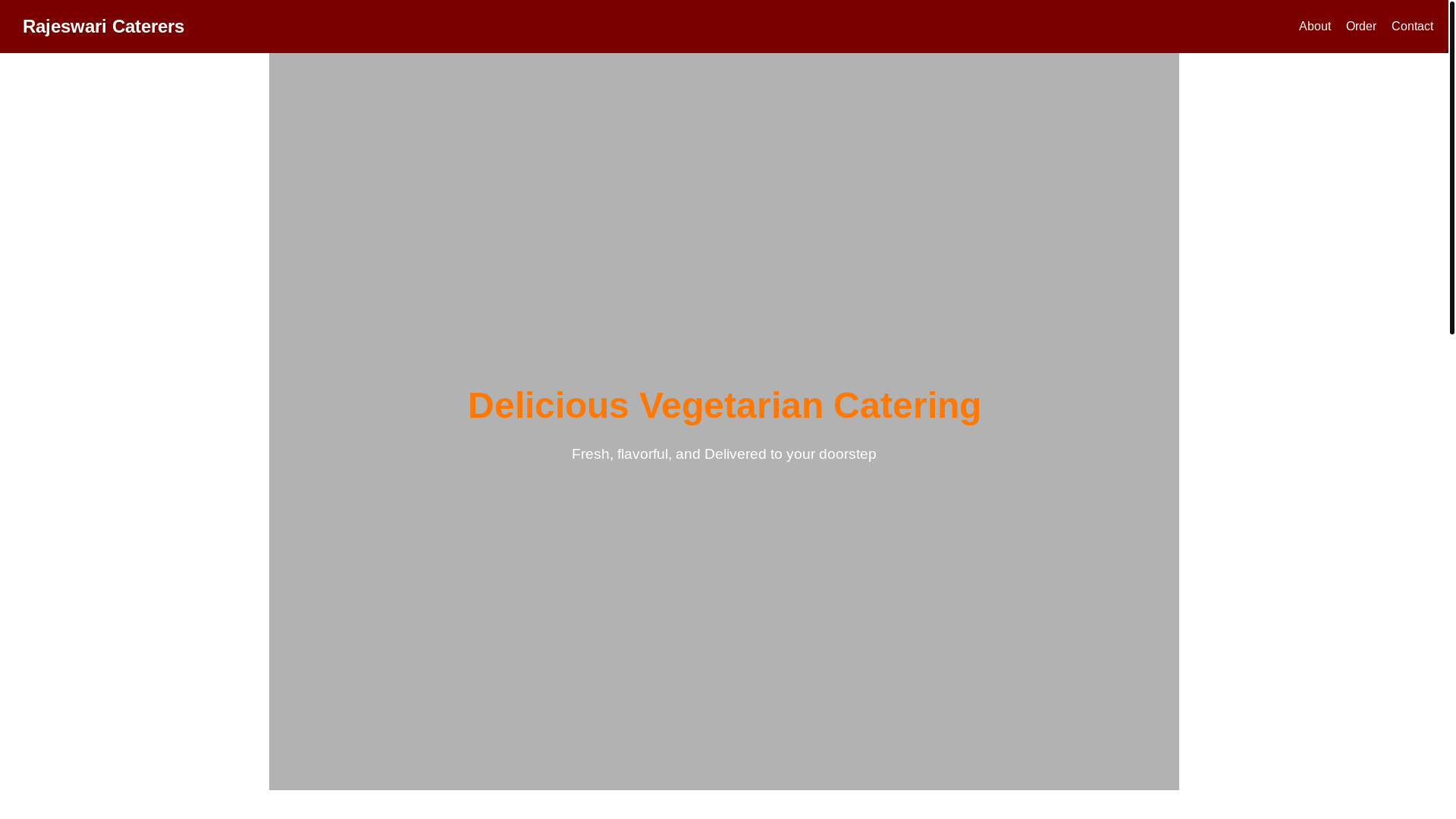website screenshot of https://rajeswaricaterers.pages.dev/