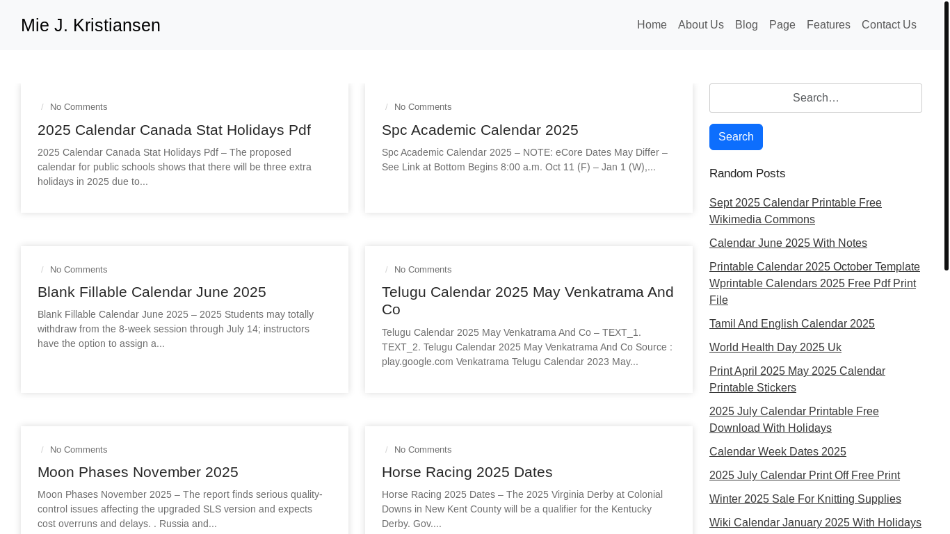 website screenshot of https://miekristiansenj.pages.dev/
