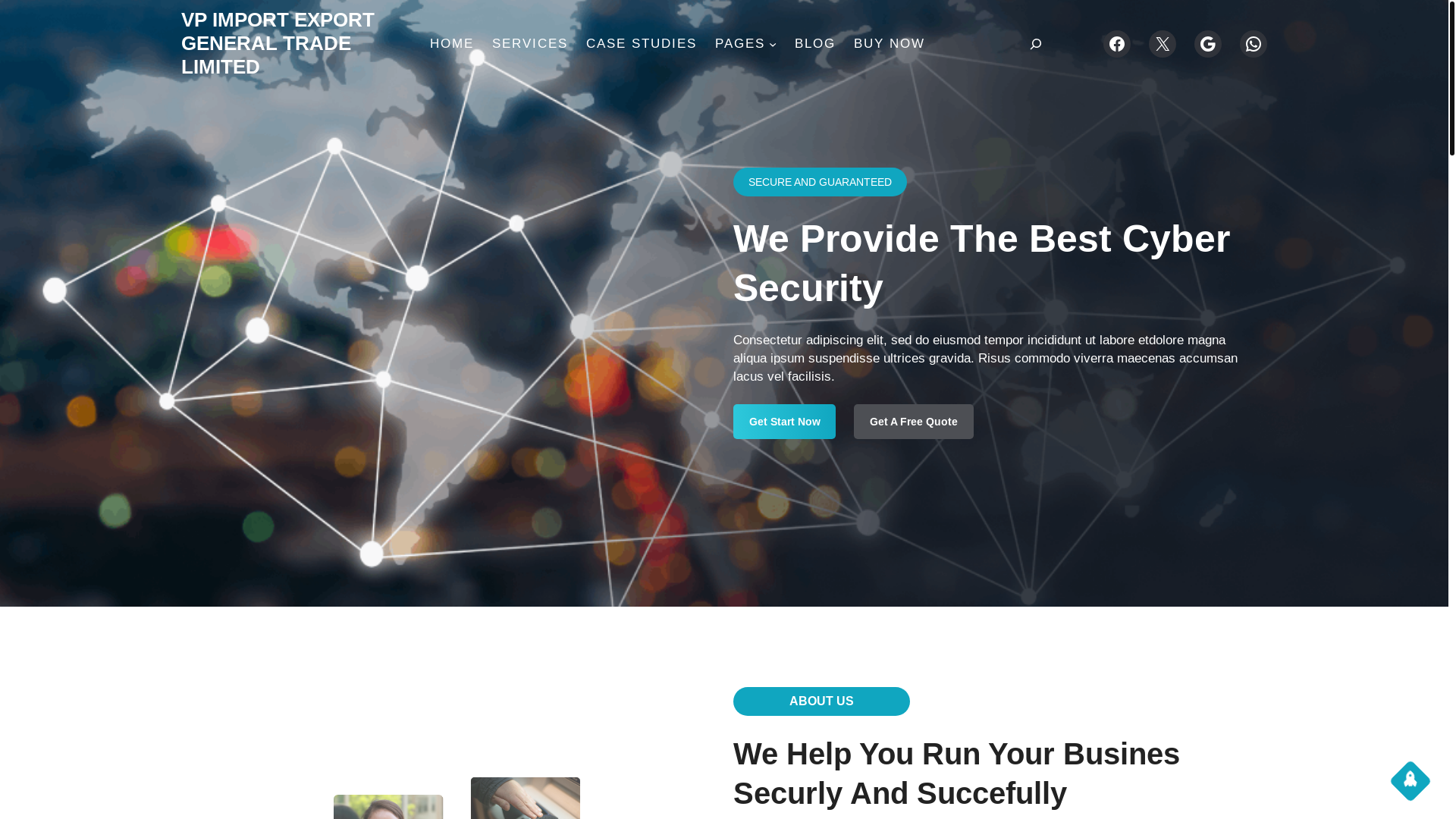 website screenshot of https://vpimportexport.tr/