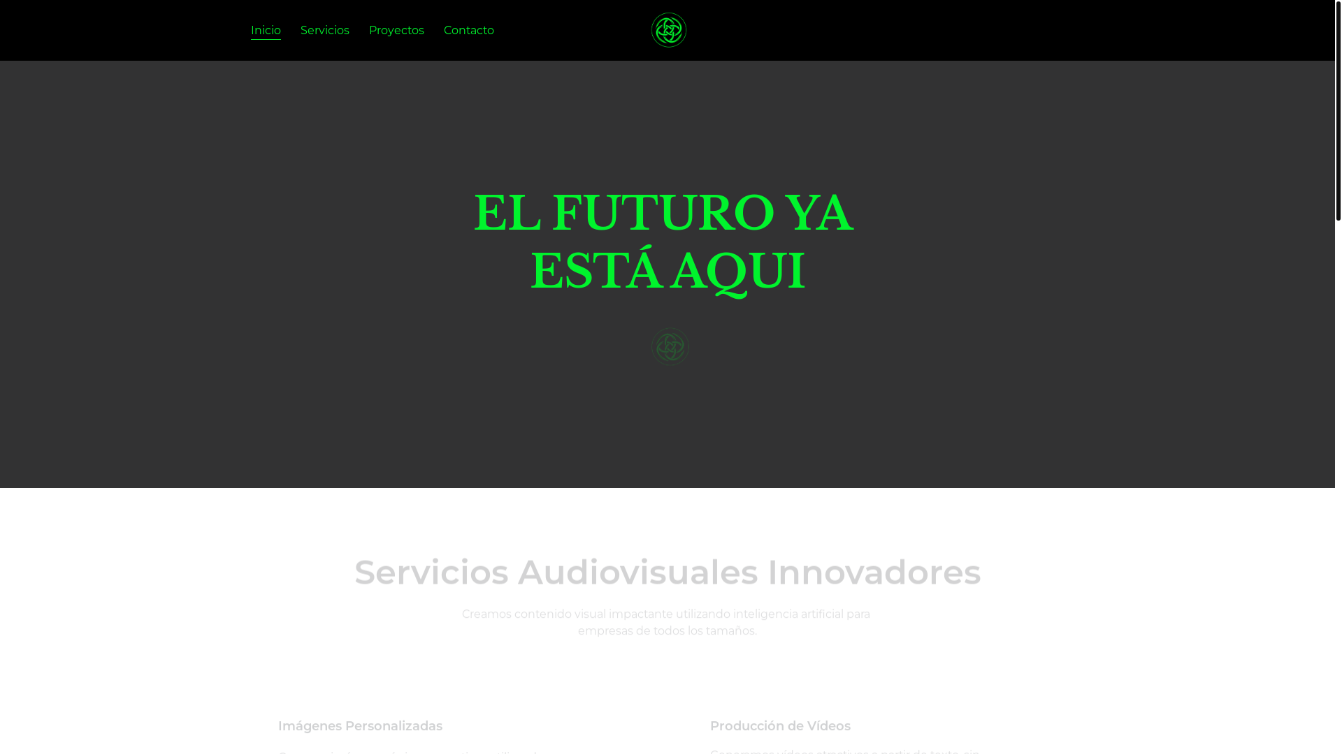website screenshot of https://alkimiavisual.es/