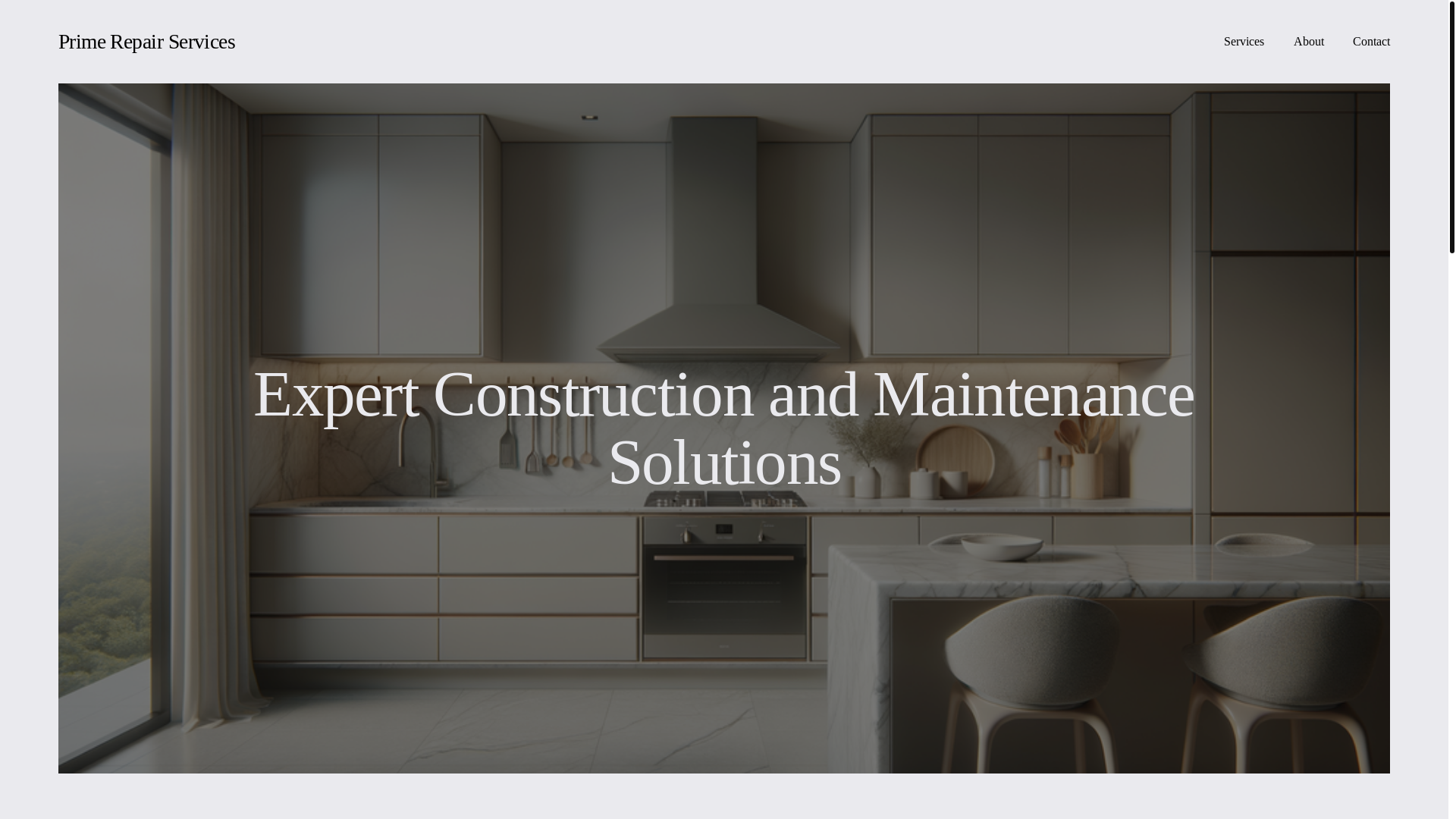 website screenshot of https://primerepairservices.ca/