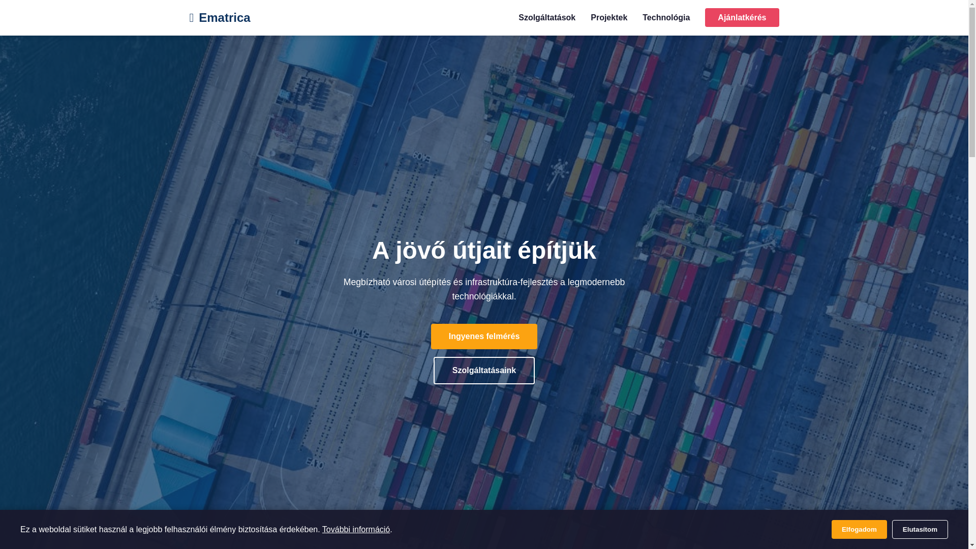 website screenshot of https://ematrica.digital/