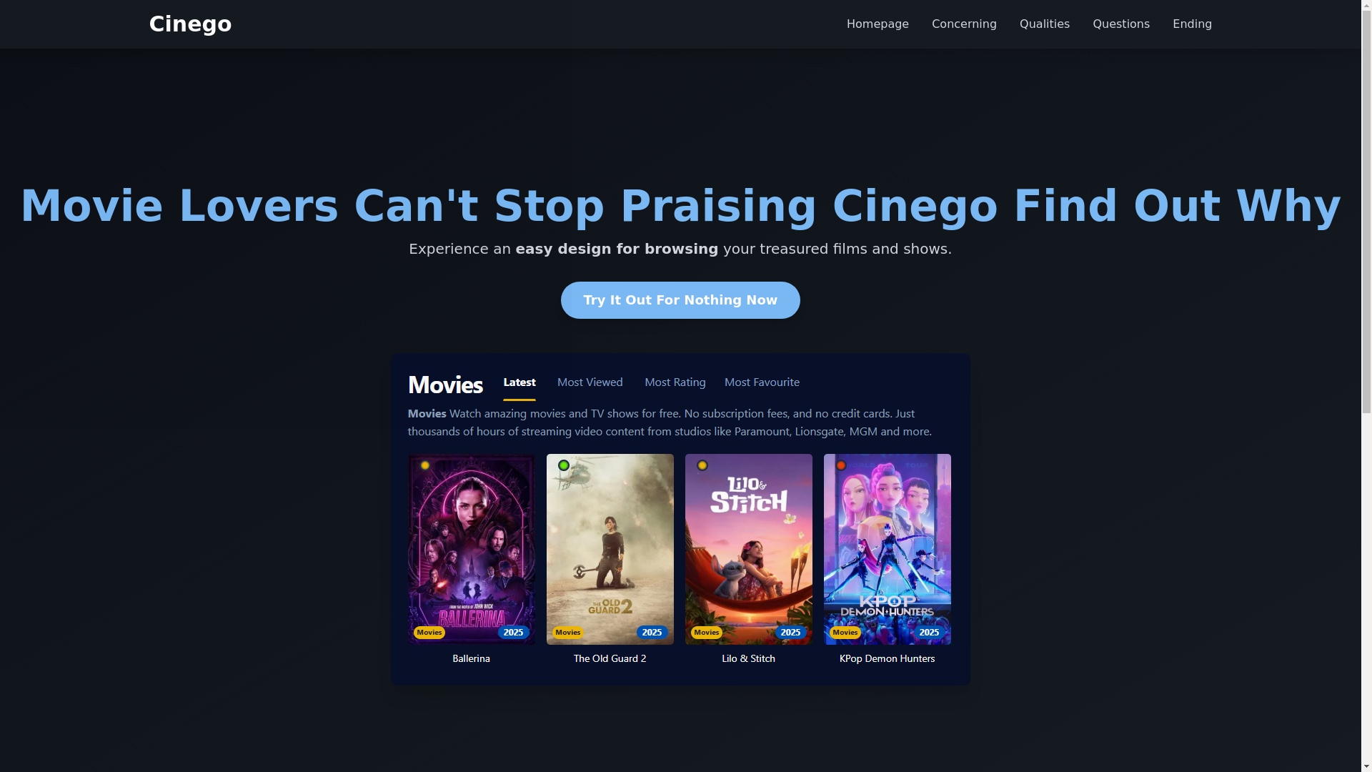 website screenshot of https://cinego-cy6m.pages.dev/