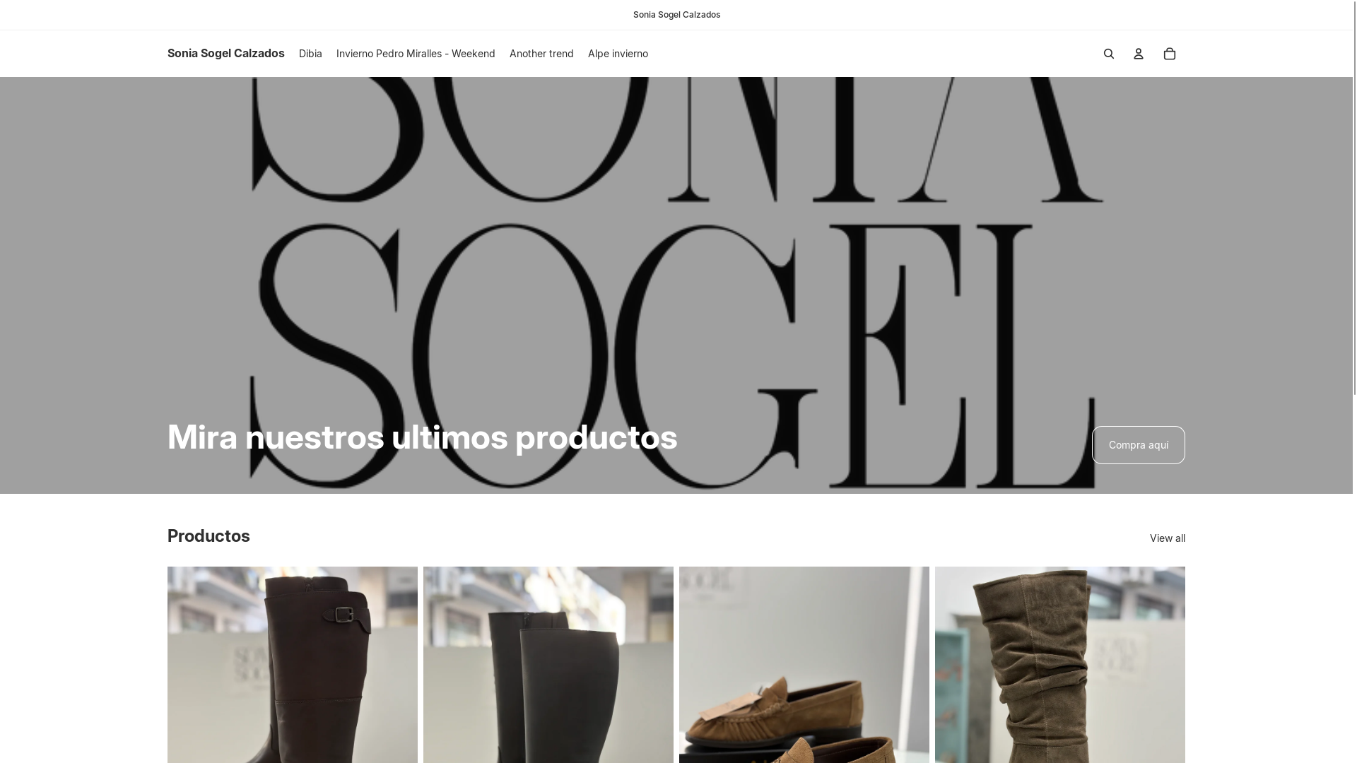 website screenshot of https://soniasogelcalzados.com/