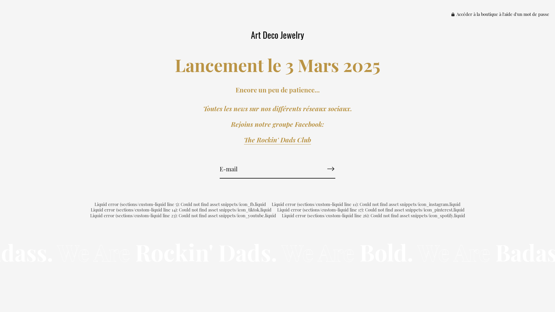 website screenshot of https://artdecojewelry.shop/