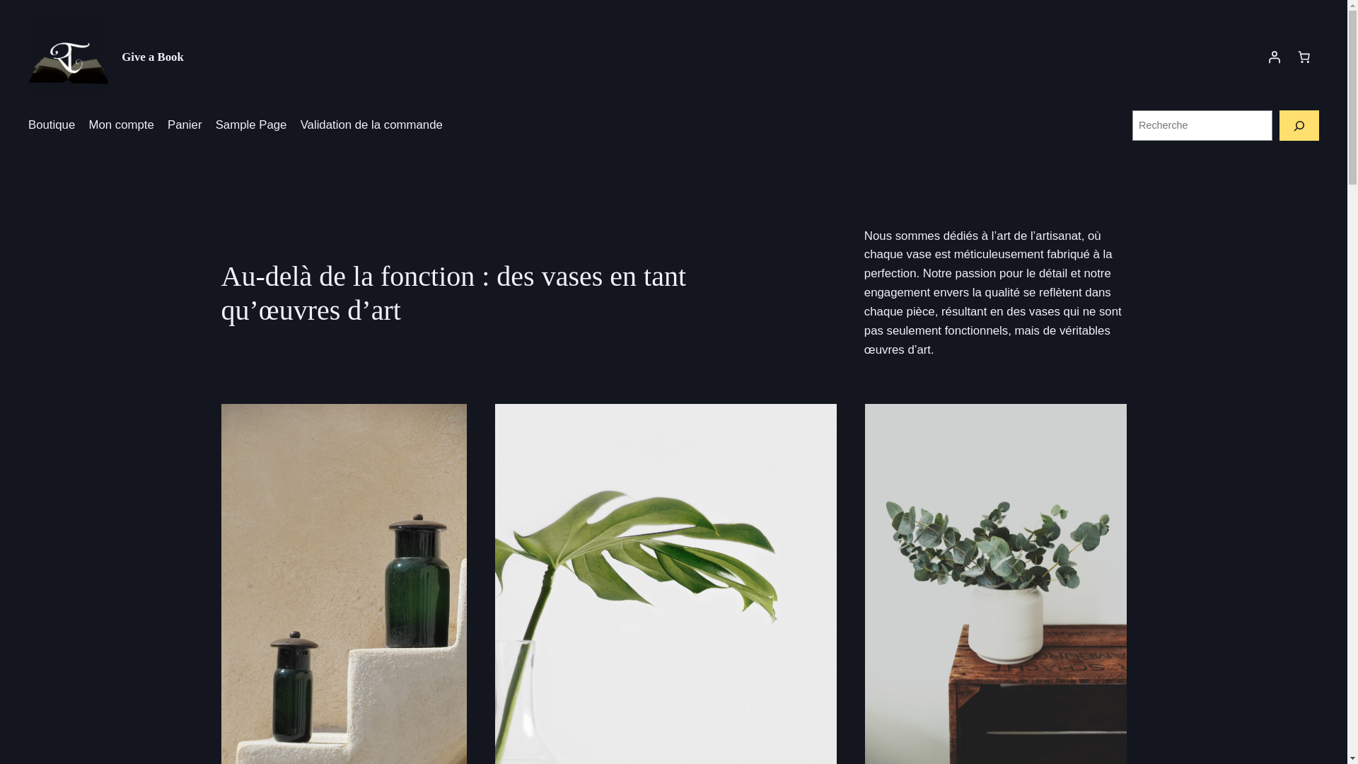 website screenshot of https://giveabook.shop/