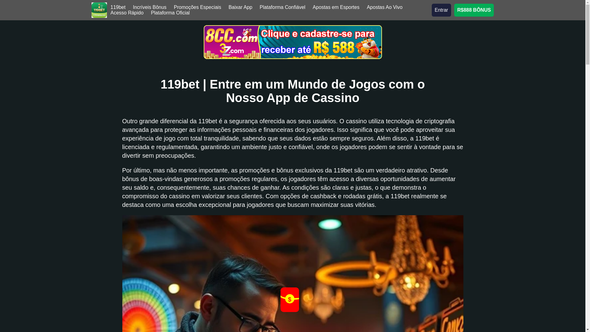 website screenshot of https://119betplay.com/