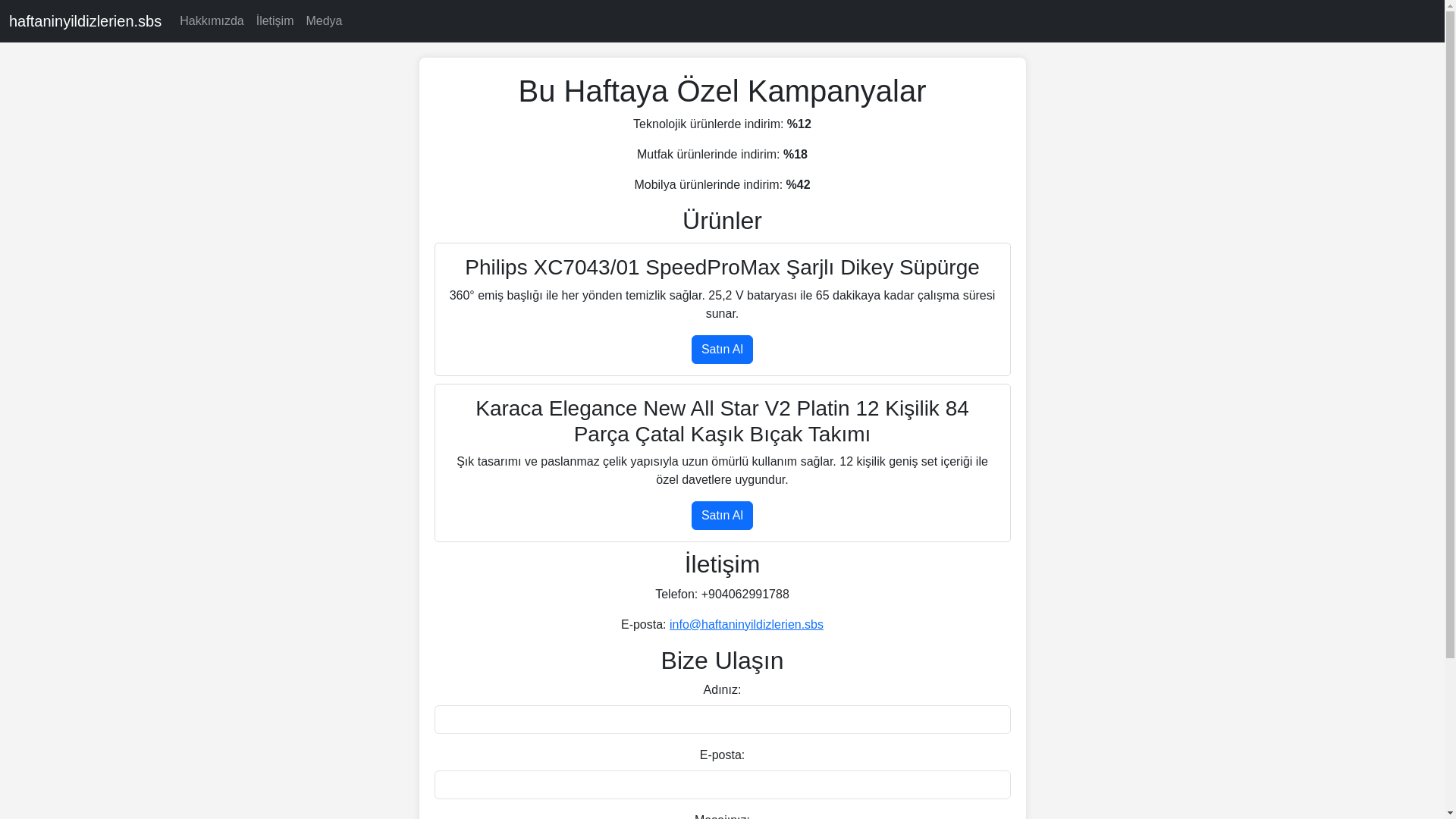 website screenshot of https://haftaninyildizlerien.sbs/