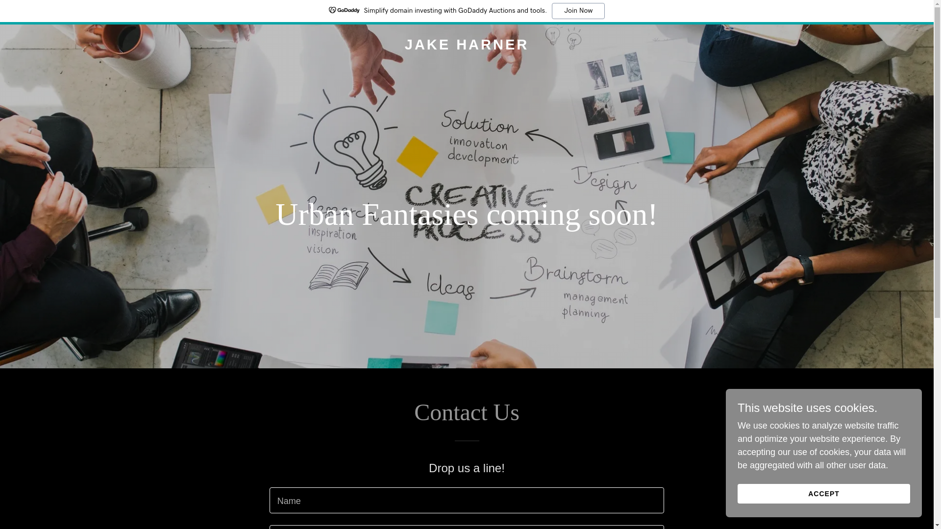 website screenshot of https://jakeharner.com/