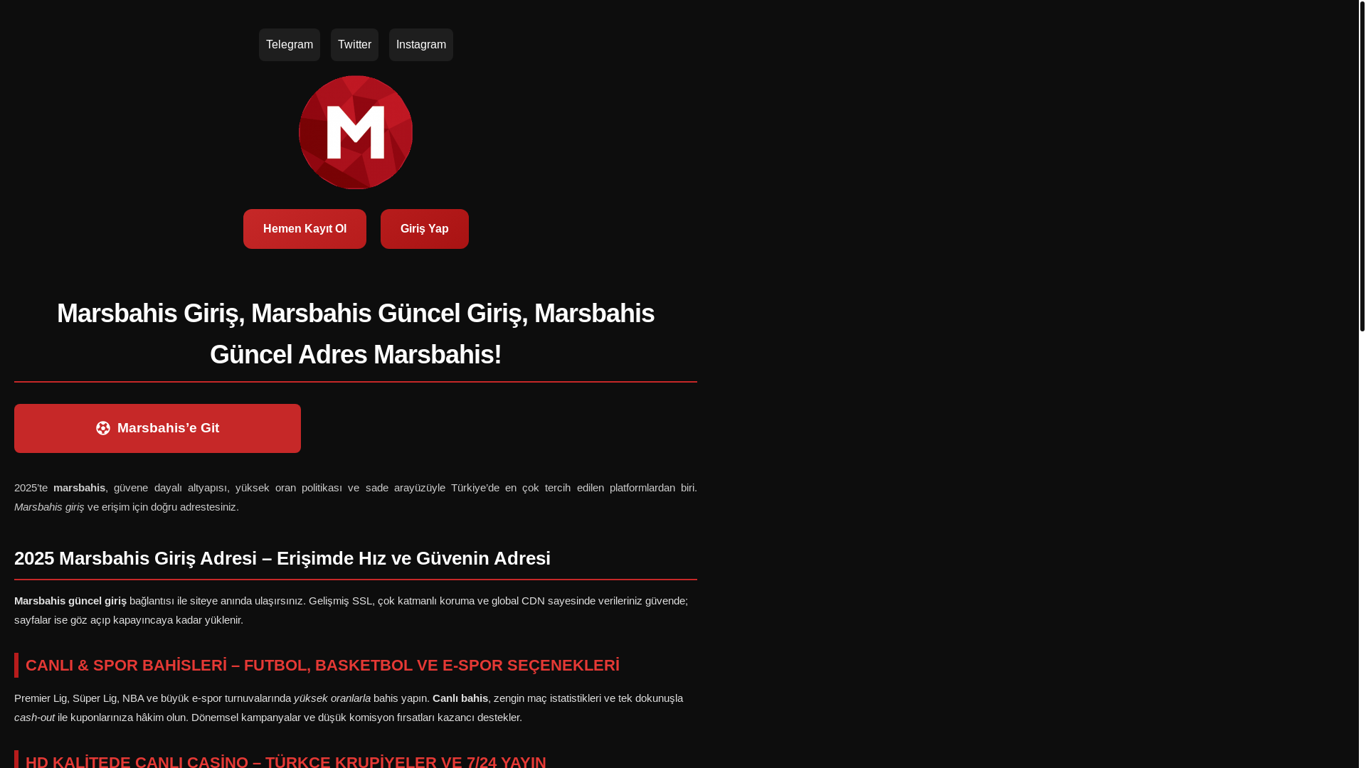 website screenshot of https://marsibahis-resmitr.com/