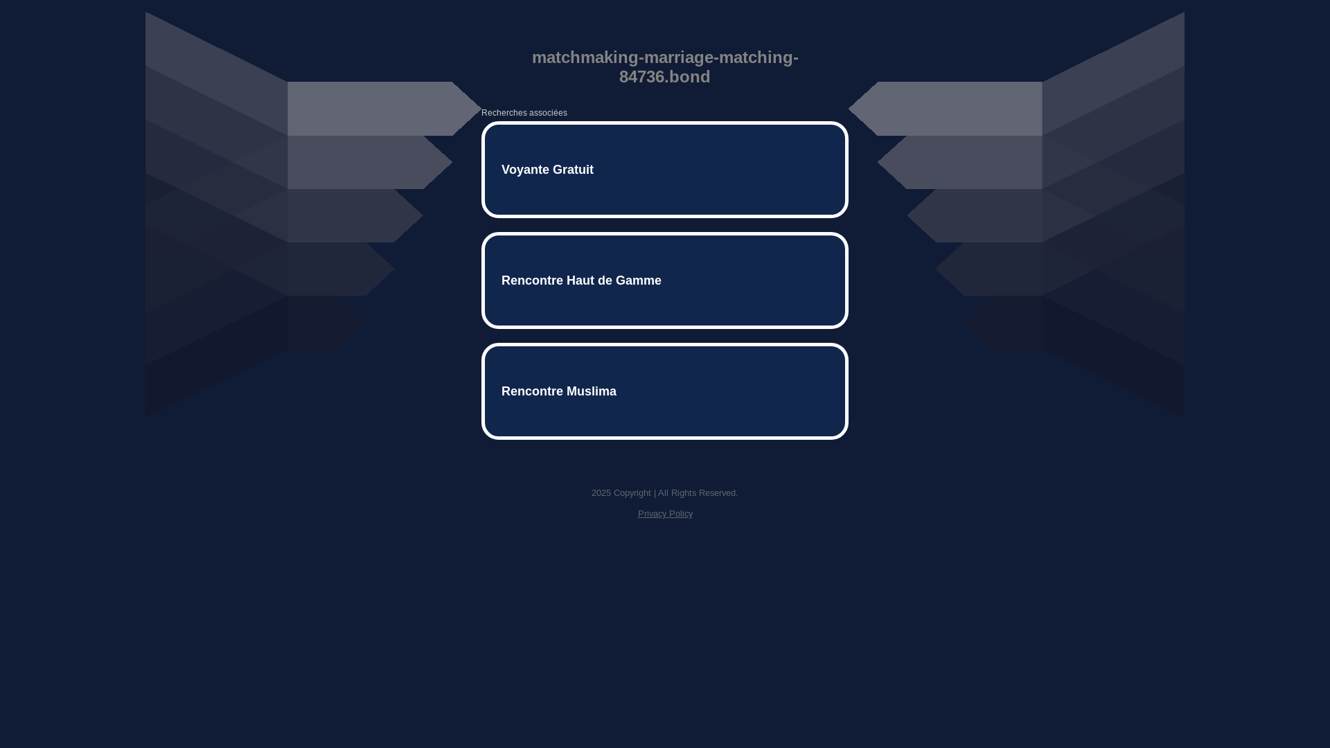 website screenshot of https://matchmaking-marriage-matching-84736.bond/