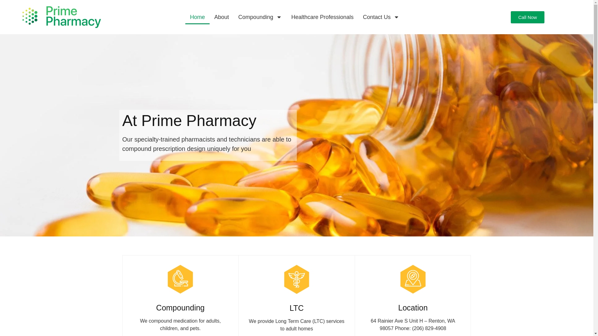 website screenshot of https://theprimepharmacy.pharmacy/