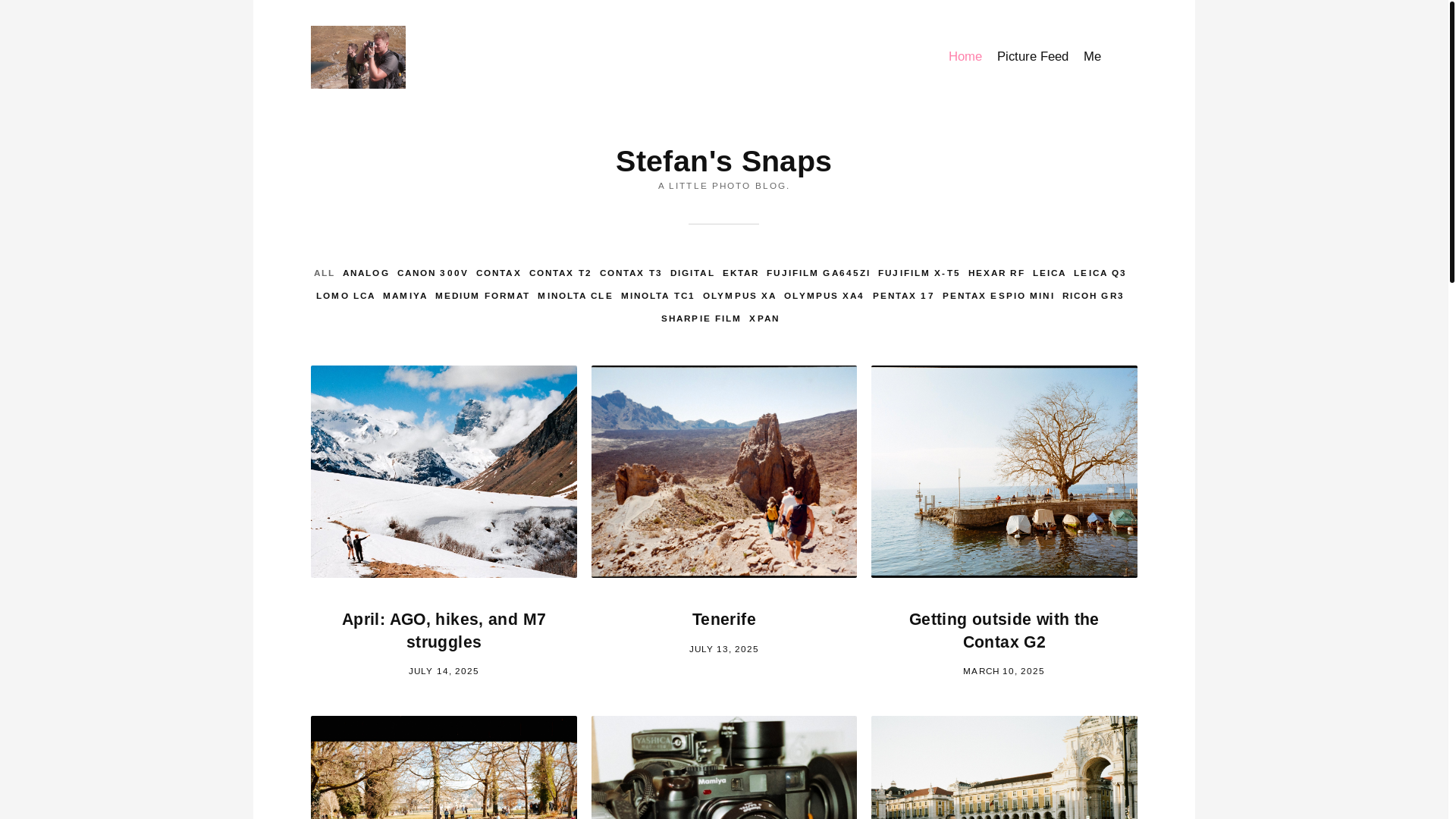 website screenshot of https://stefanssnaps.pages.dev/