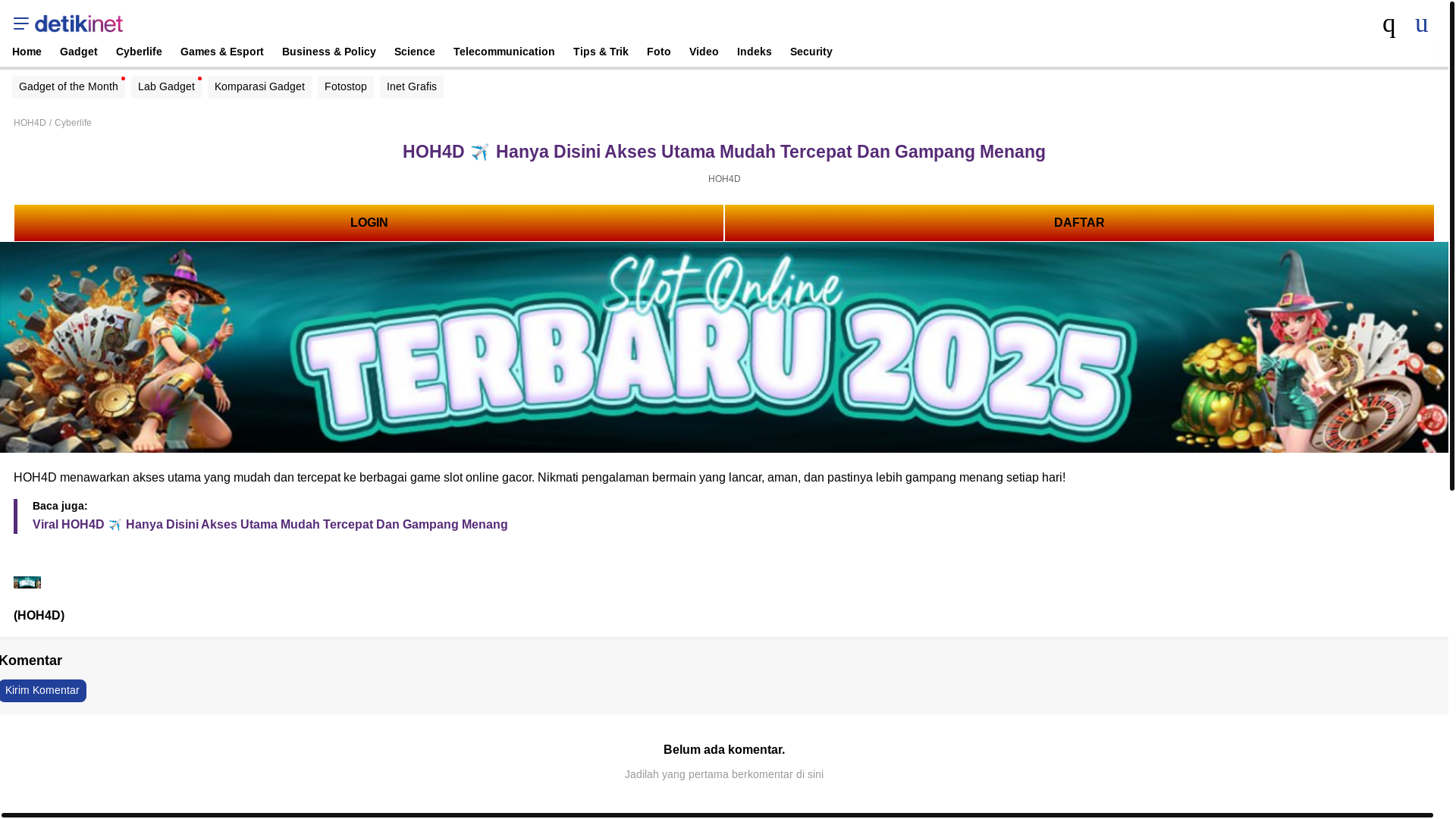 website screenshot of https://hohterbaik.com/