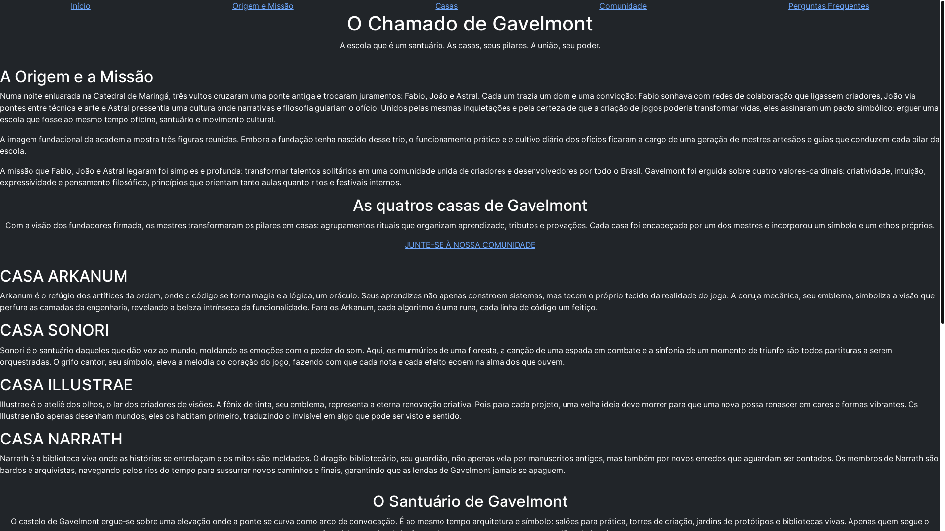 website screenshot of https://gavelmont.com.br/