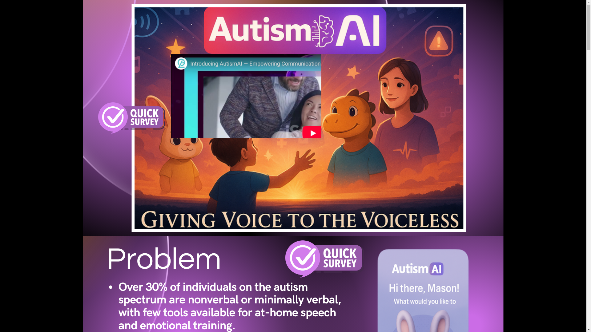 website screenshot of https://theautismai.com/