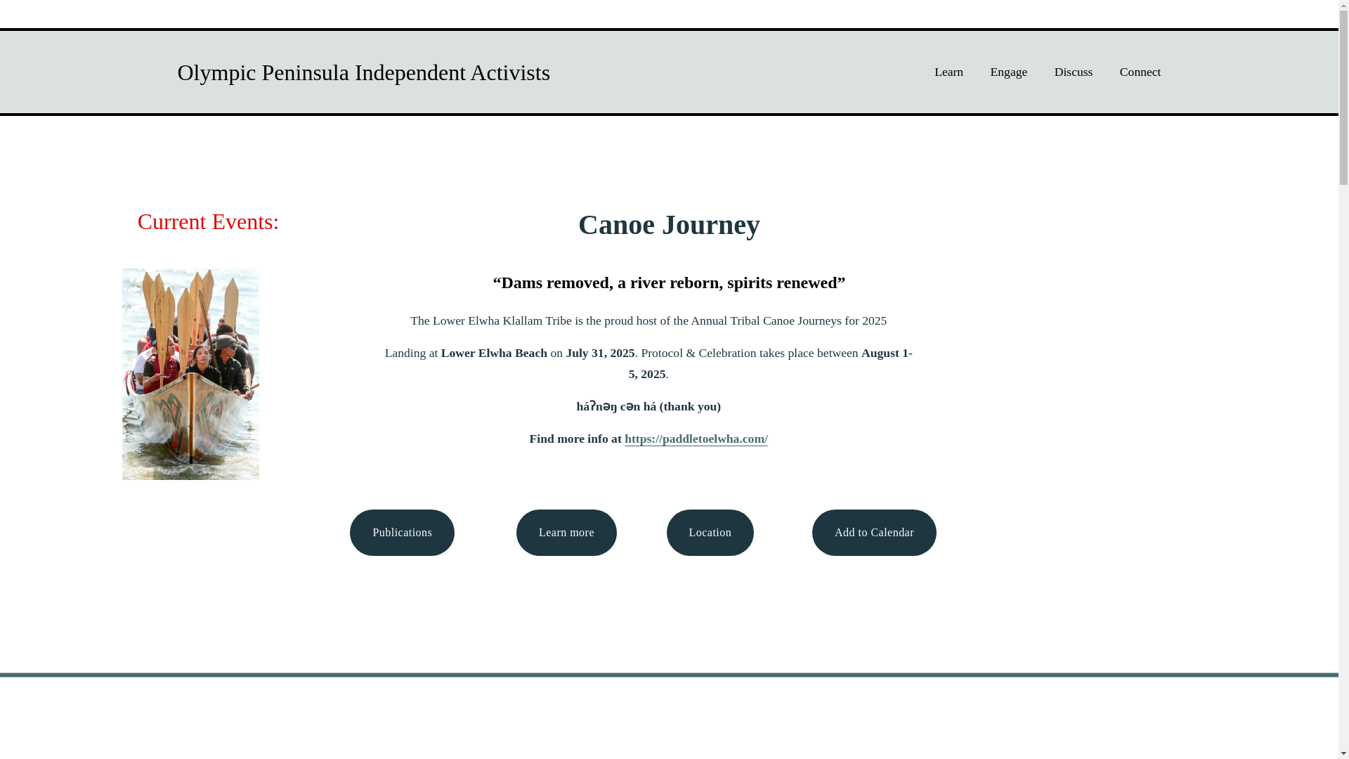 website screenshot of https://olympicpeninsulaindependantactivists.com/