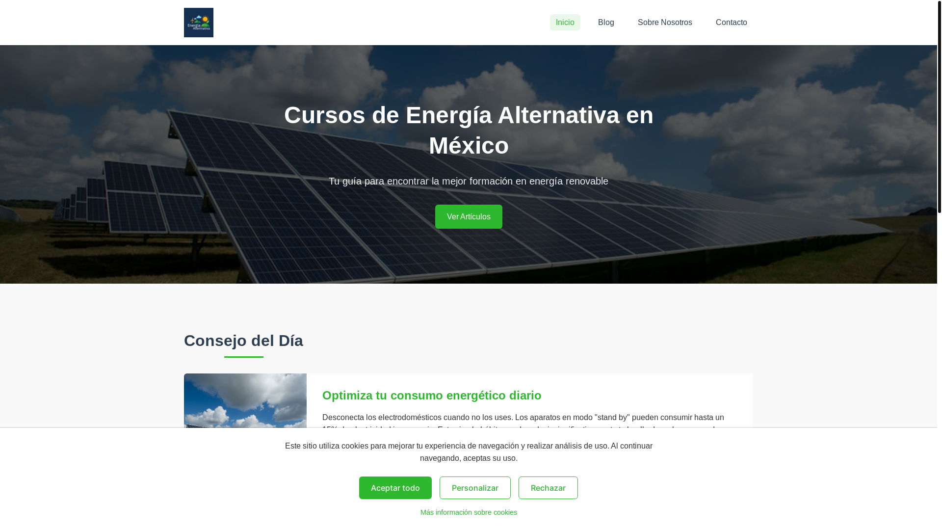 website screenshot of https://energiaalternativamexicopro.com/