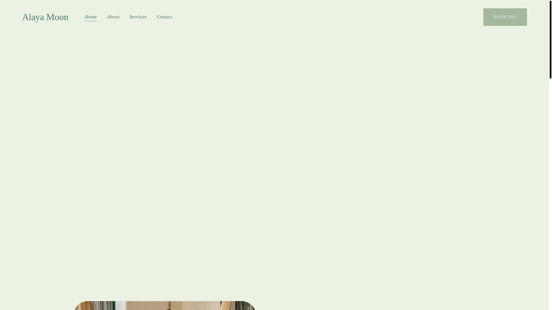 website screenshot of https://alayamoonmassage.com/