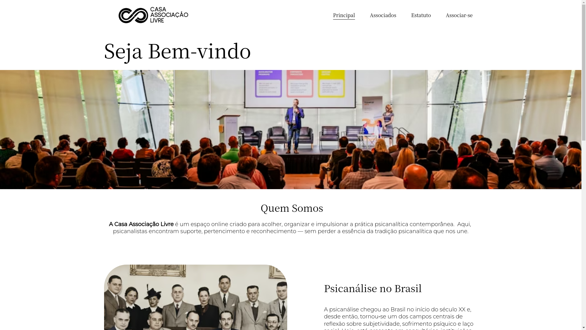 website screenshot of https://casaassociacaolivre.com.br/