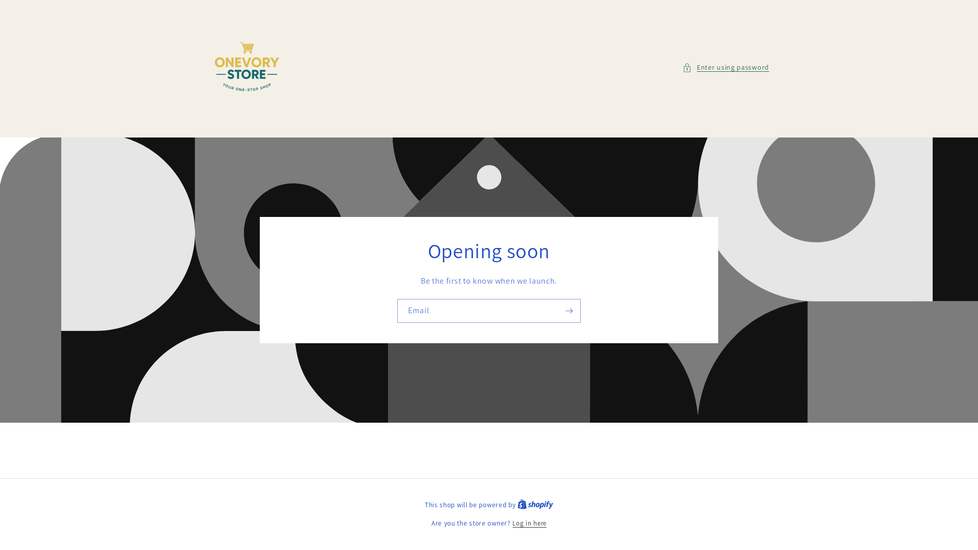 website screenshot of https://onevorystore.com/
