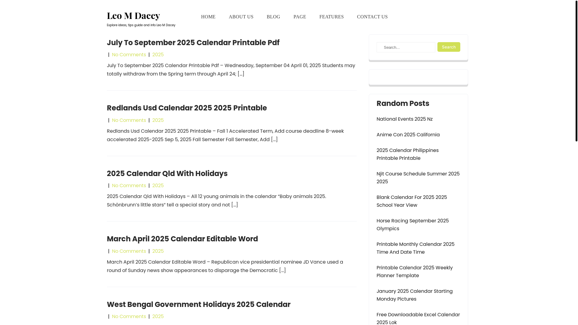 website screenshot of https://leomdacey.pages.dev/