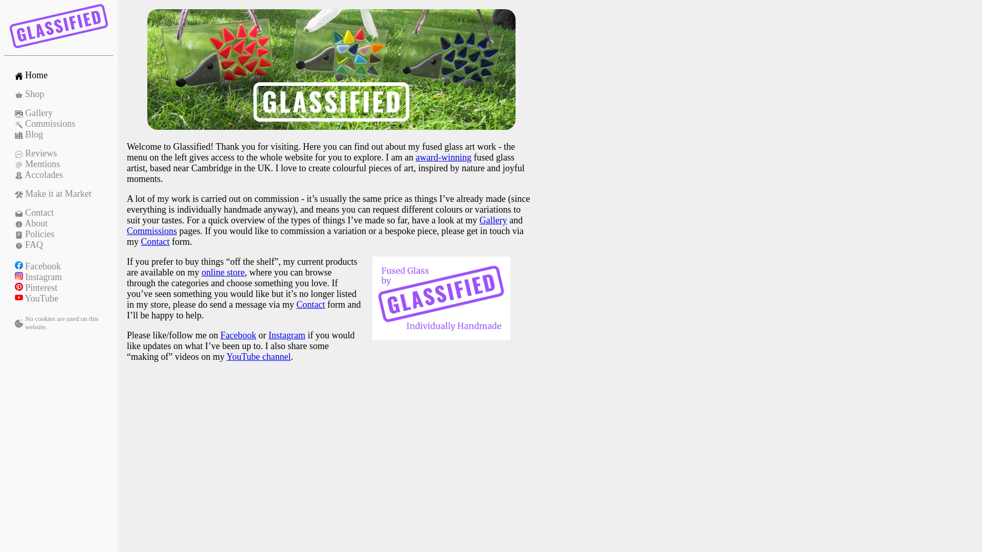 website screenshot of https://glassified-co-uk.pages.dev/