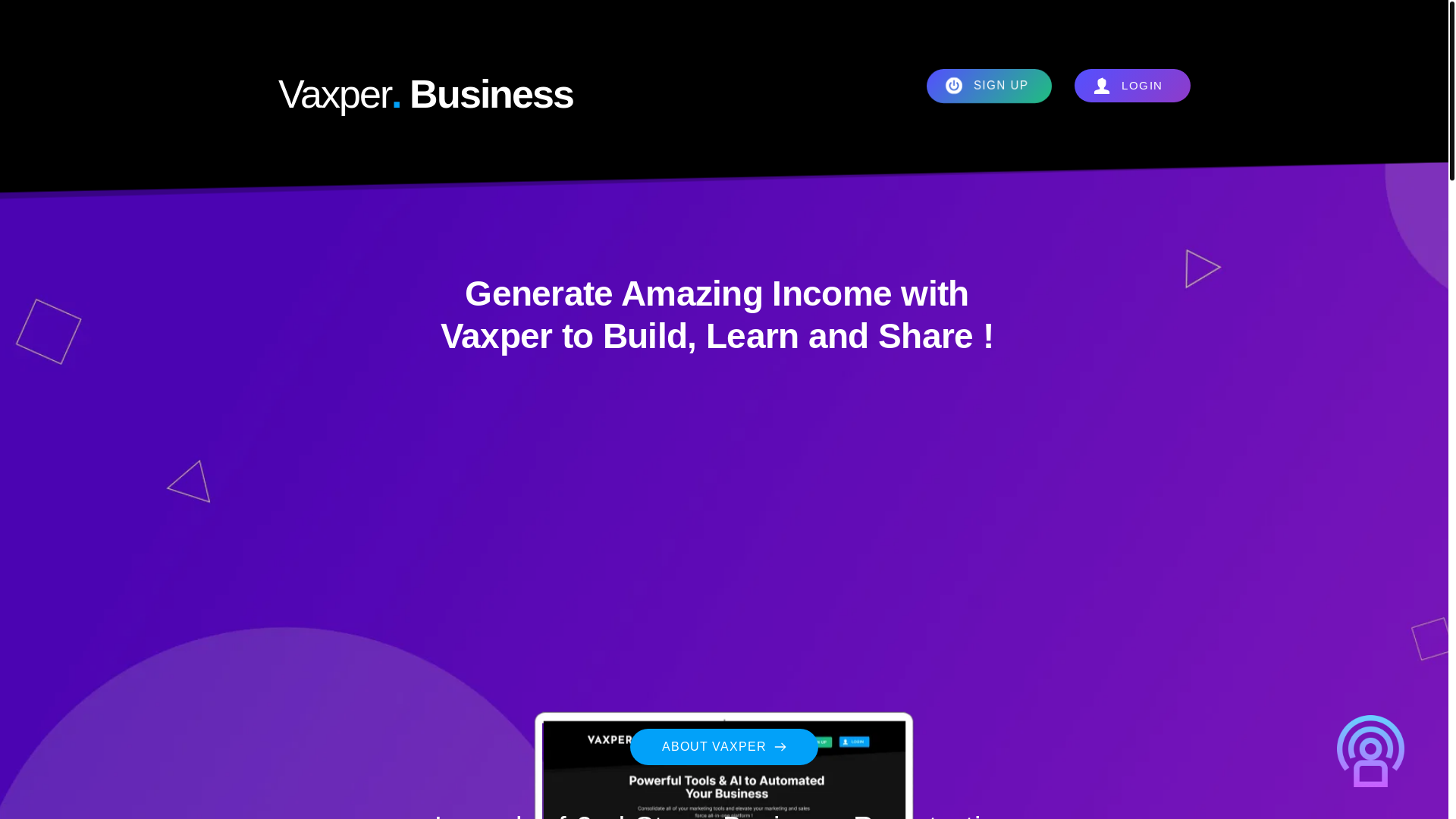 website screenshot of https://vaxper.app/