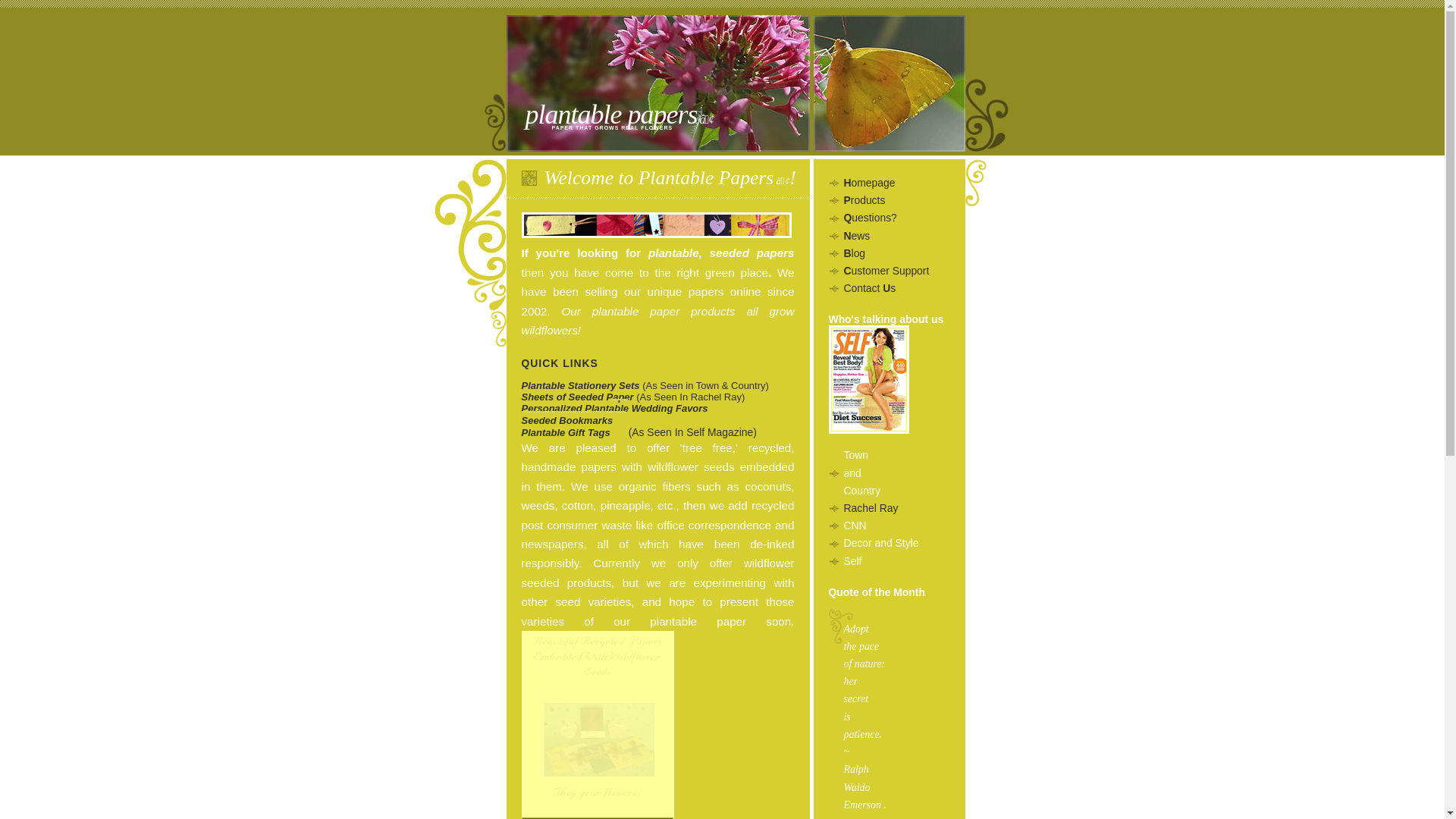website screenshot of https://plantablepapers.pages.dev/