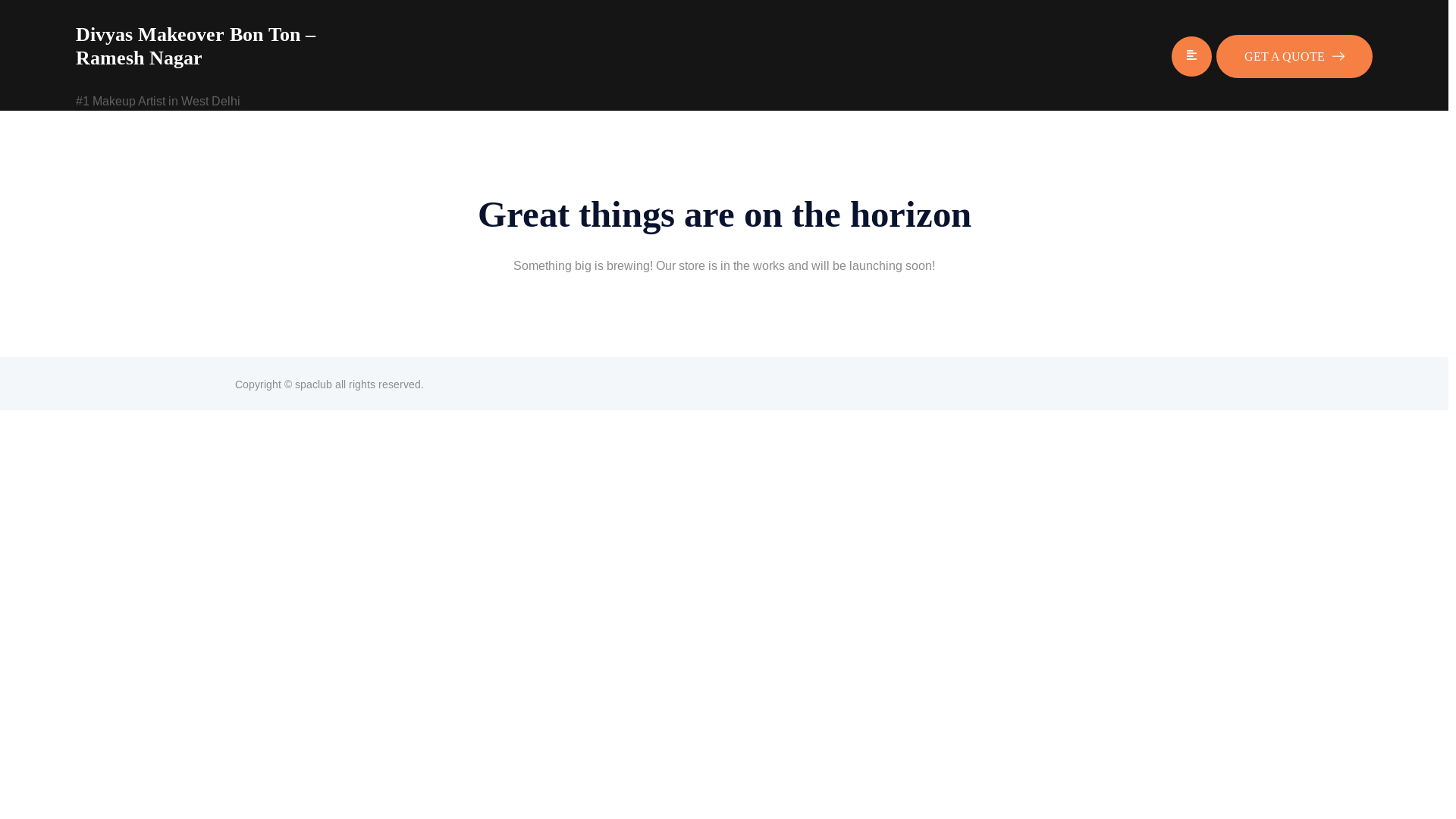 website screenshot of https://divyasmakeoverbonton.com/