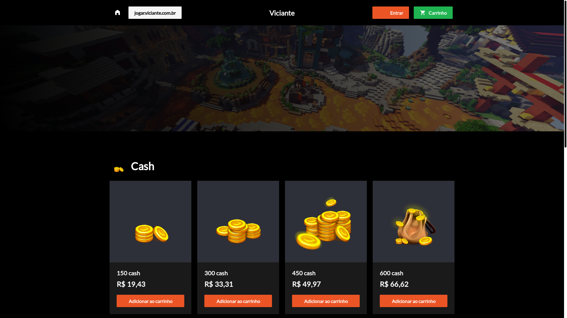 website screenshot of https://viciante-nuxt-shop.pages.dev/