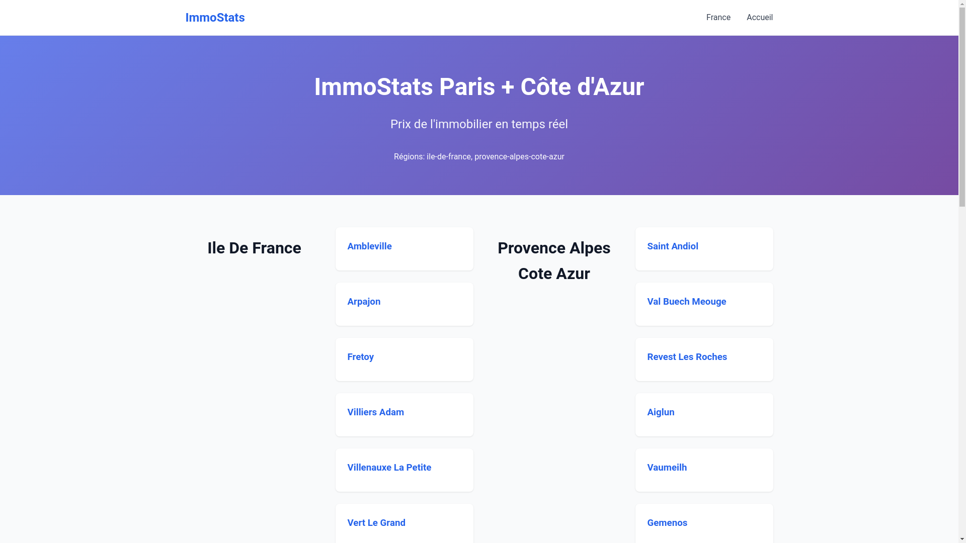website screenshot of https://immostats-idf-paca.pages.dev/