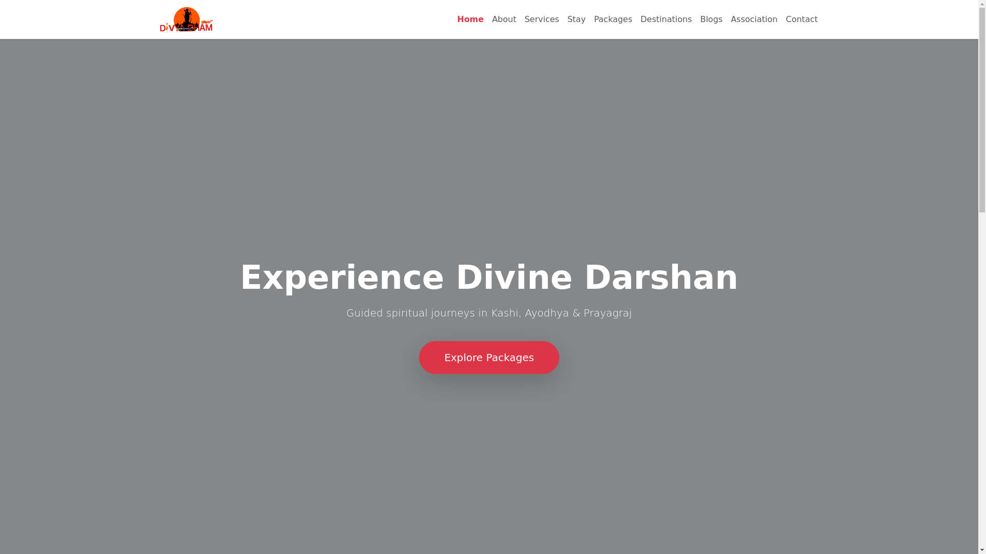 website screenshot of https://divyadhamguides.com/