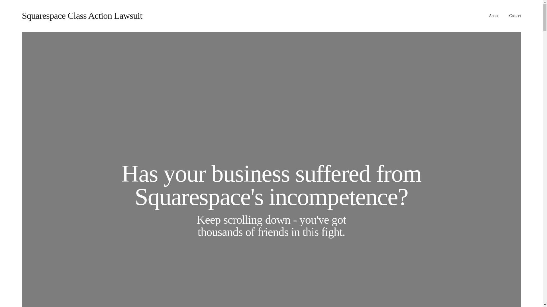 website screenshot of https://5quar3spac3classactionlawsuit.com/