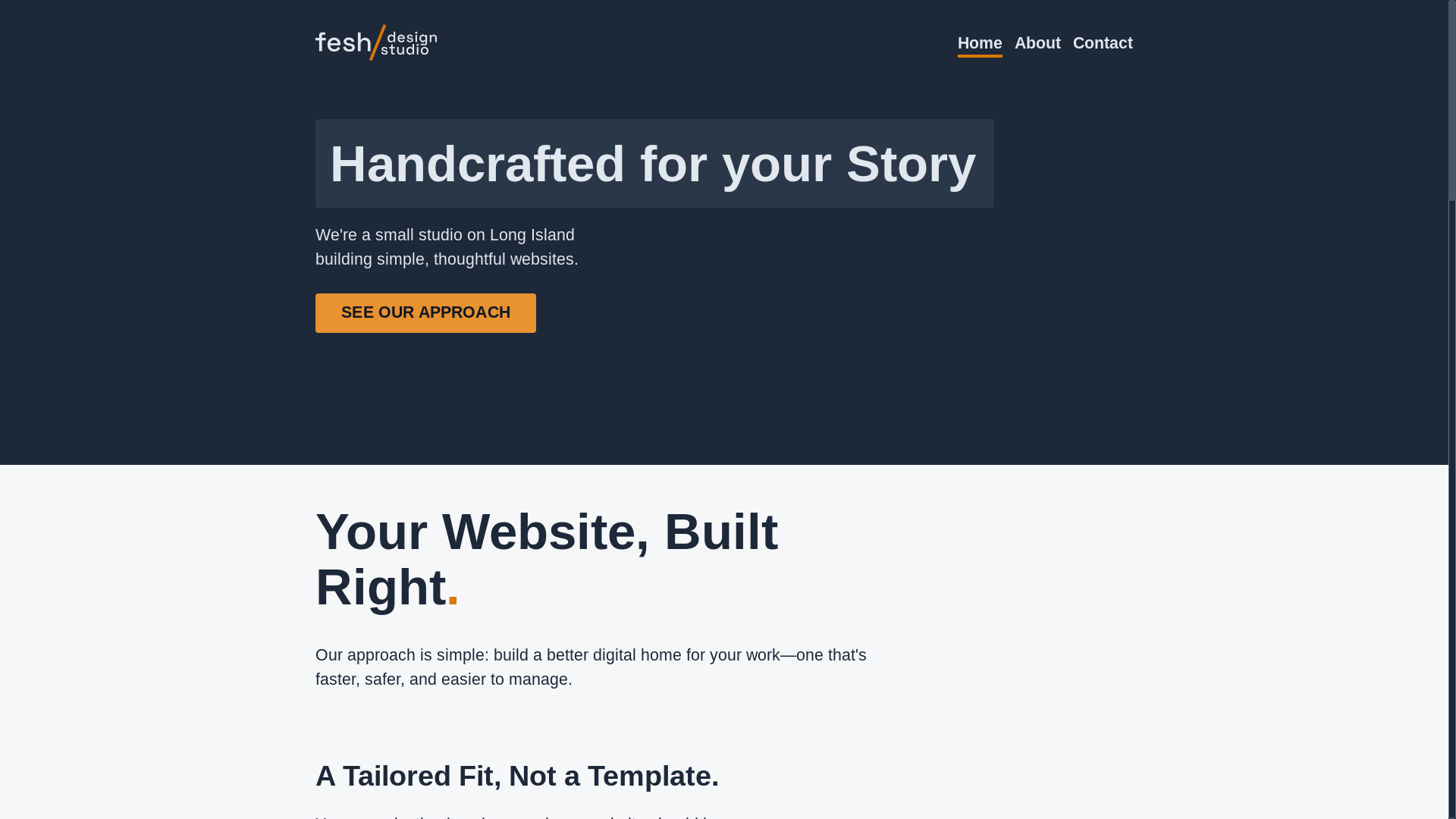 website screenshot of https://feshdesign-website.pages.dev/