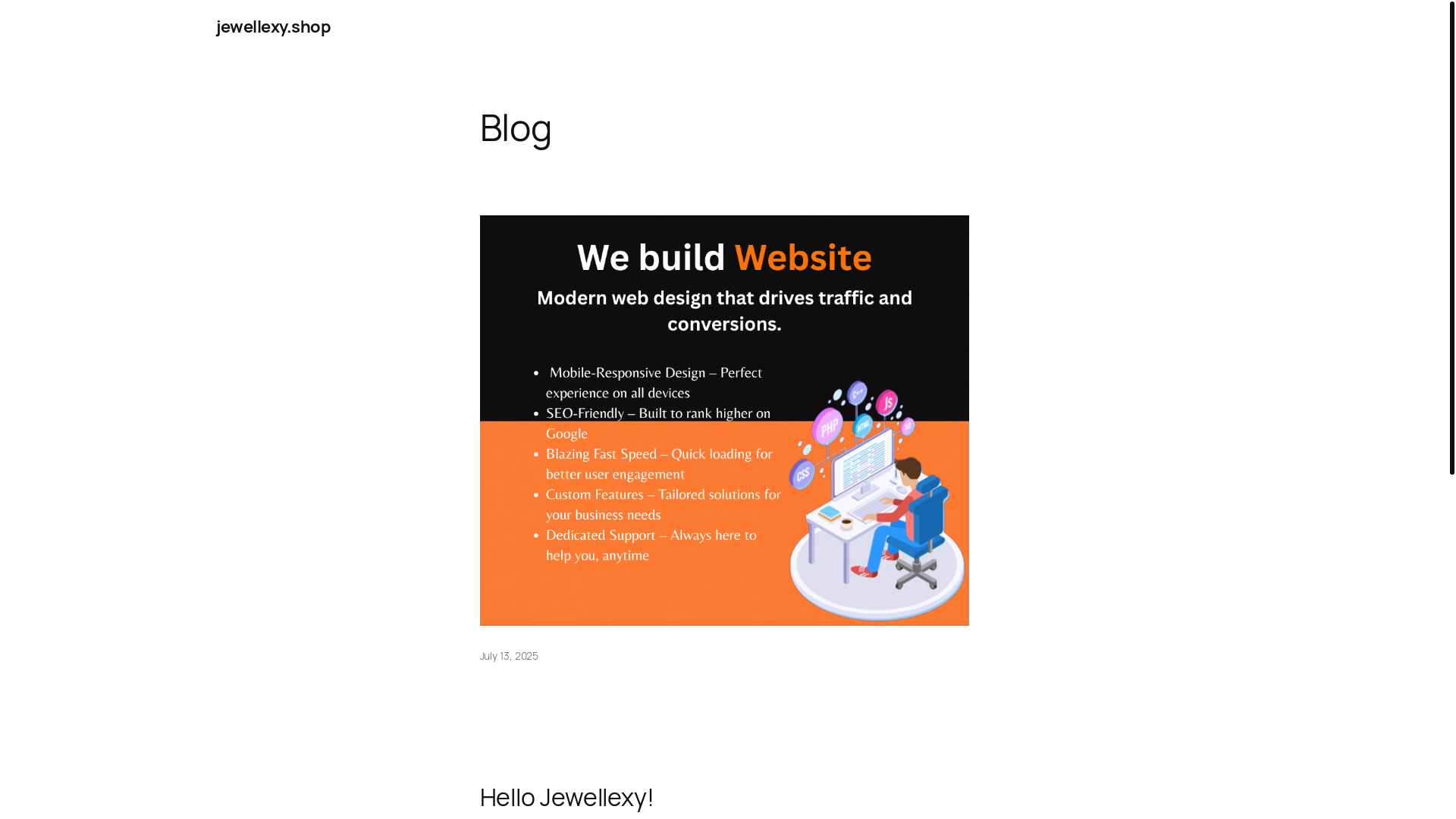website screenshot of https://jewellexy.shop/