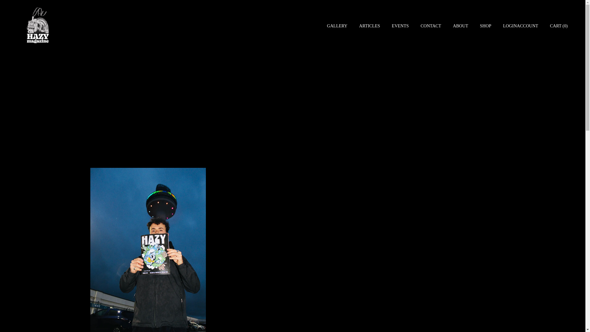 website screenshot of https://hazymagazine.co.uk/