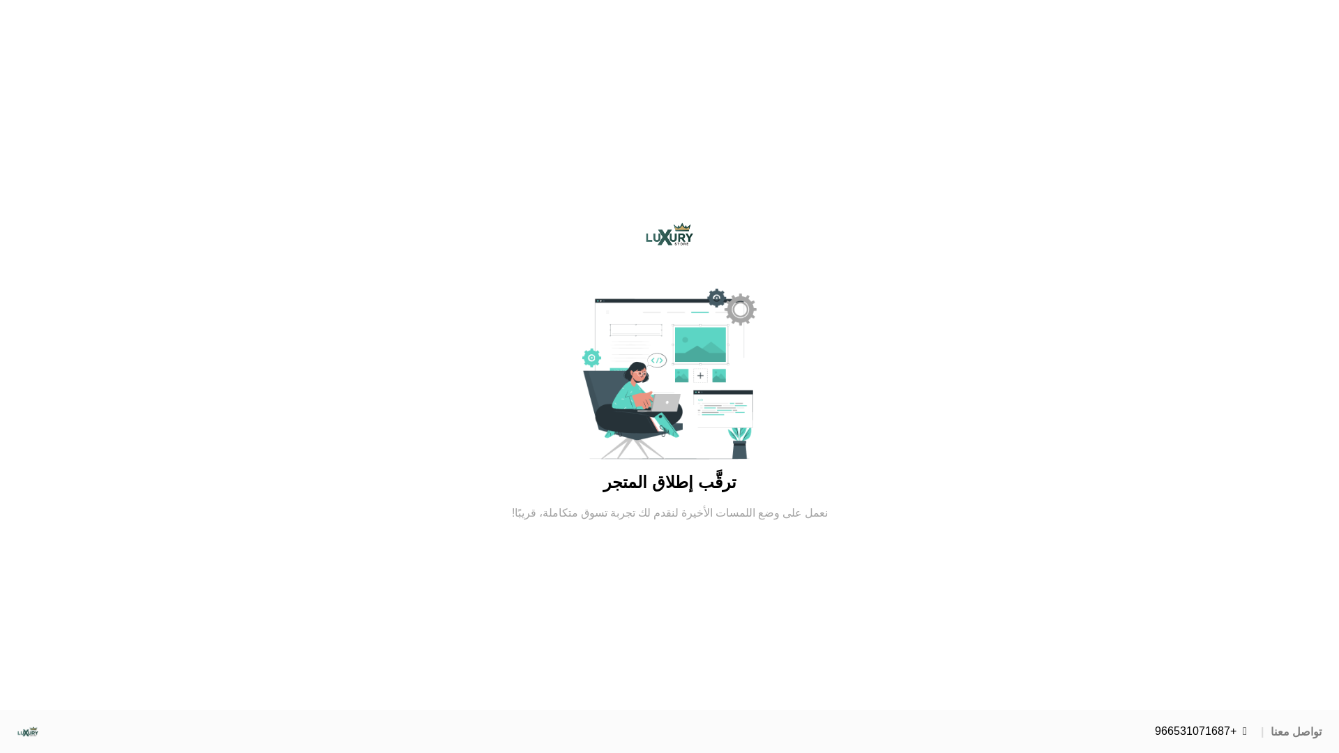 website screenshot of https://luxury1-store.com/