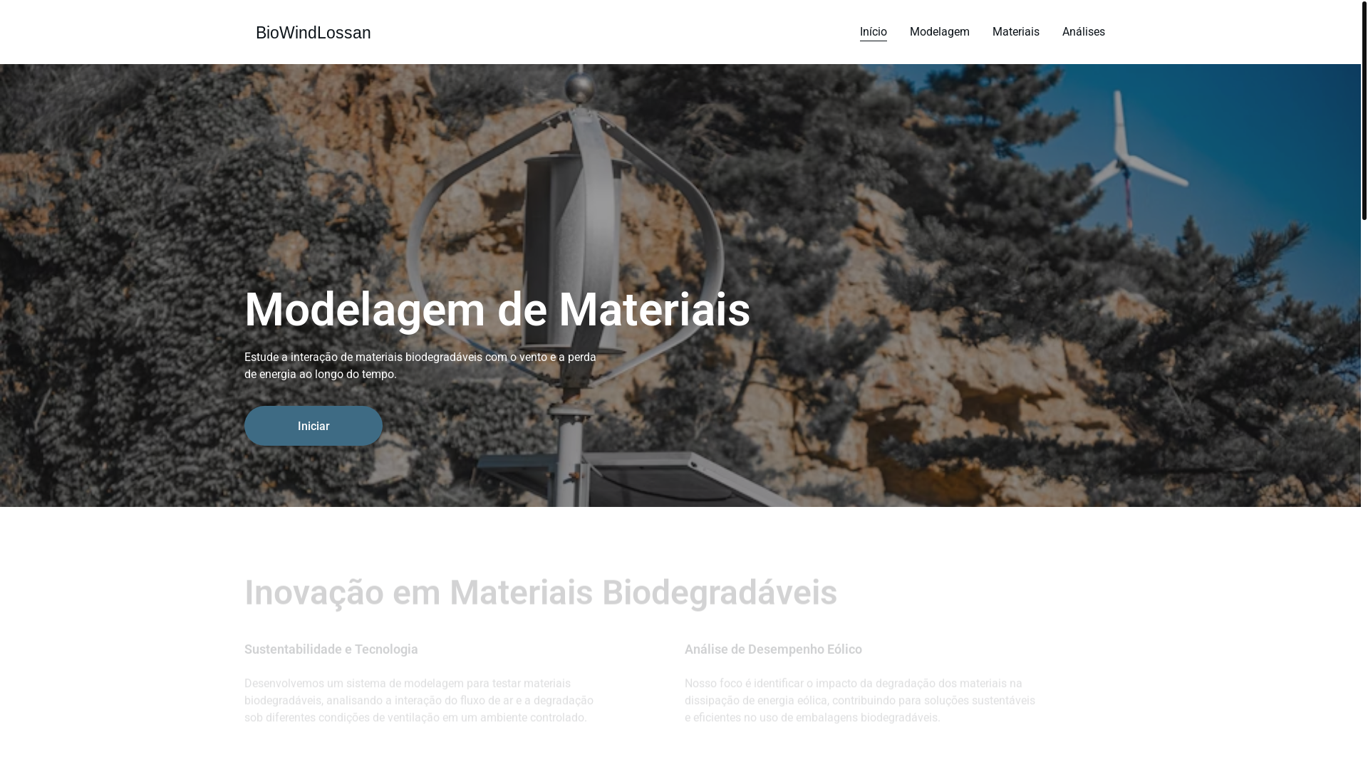website screenshot of https://biowindlossan.bond/